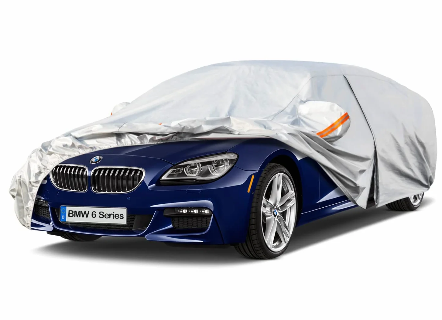 Kayme Funda para coche de 6 capas, impermeable, transpirable, ajuste personalizado para BMW Serie 6 (1976-2025), cubierta completa para exteriores, protección contra el sol, la lluvia, los rayos UV
