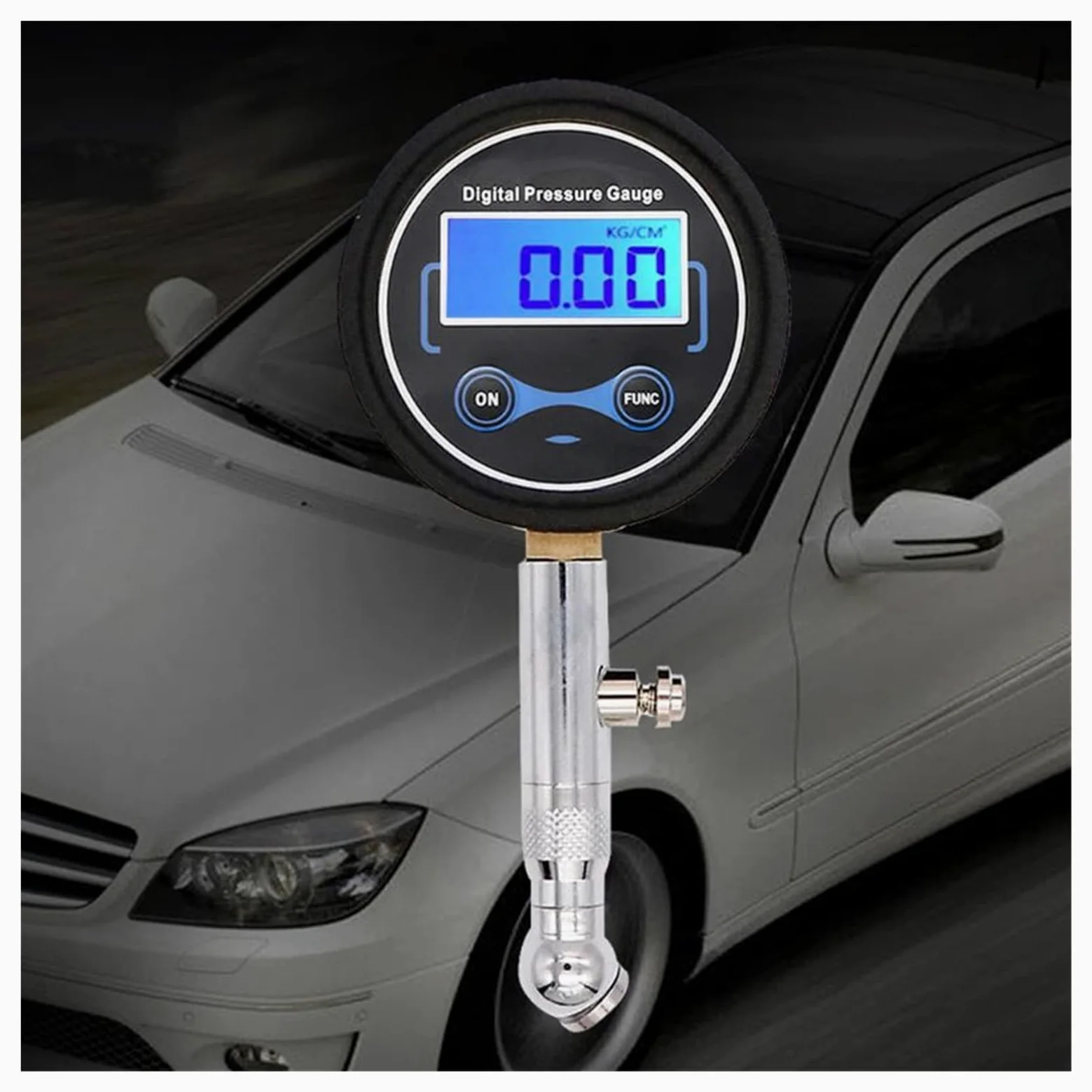 Medidor de presión de neumáticos Digital LCD de 0-200PSI, presión de Aire de neumáticos de Coche para Motocicletas, Coches, Camiones, Bicicletas, Motocicletas, probador de vehículos