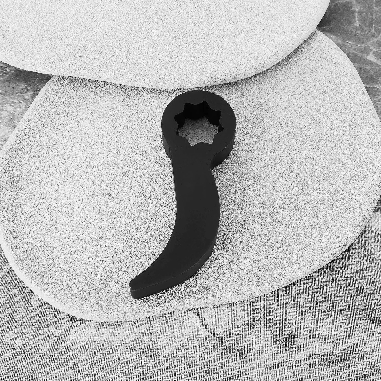 Adaptador de Cabeza de Palanca de 1/2" para Llave de Palanca de 75 Mm Herramienta de Palanca para Adaptarse A Barra Rompedora D de 1/2" O Trinquete de Reparación de Automóviles Color Negro