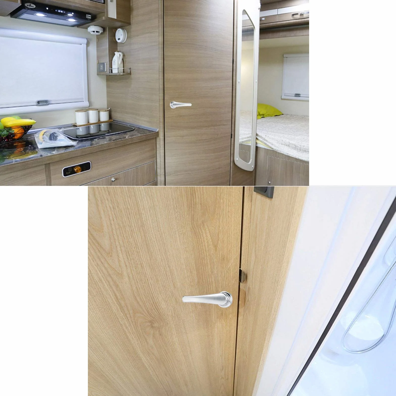 Cerradura de puerta de inodoro para caravana, cerradura de puerta de baño, caravana, barco, cerradura de manija para usar en casa