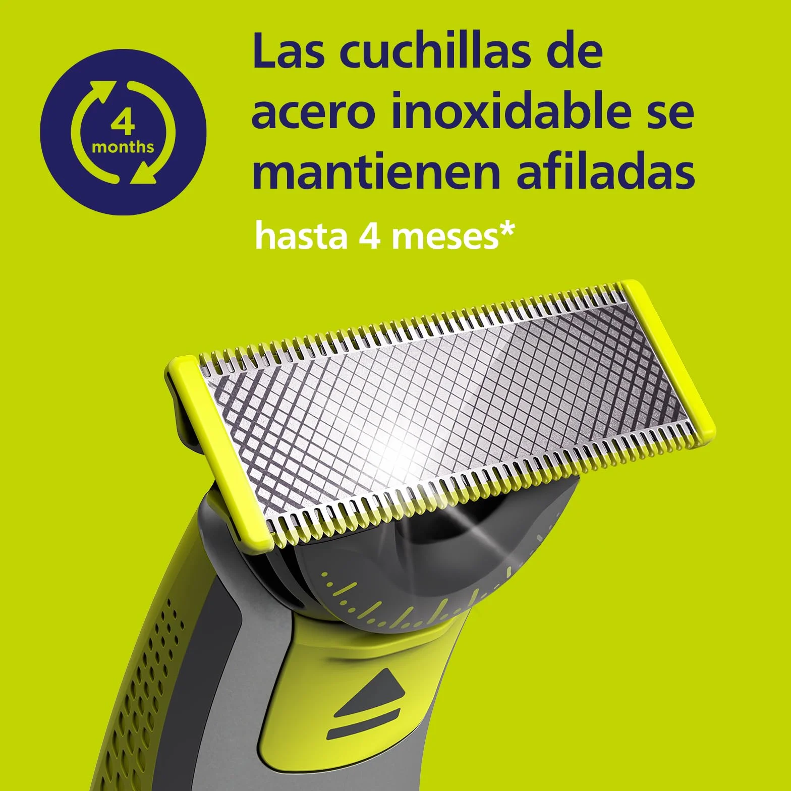 Philips OneBlade Original 360 cuchillas, compatibles con todos los mangos OneBlade y Pro, 3 unidades (modelo QP430/60)
