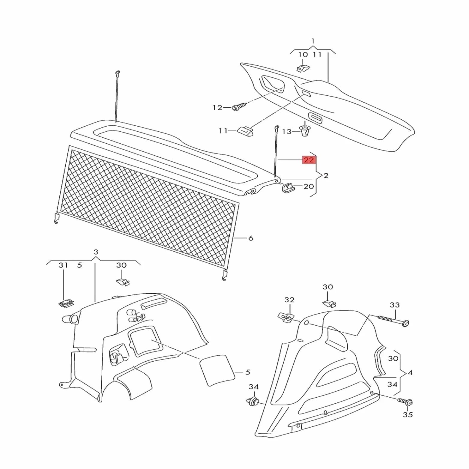 Compatible Con VW Para Golf 2006 2007 2008 2009 2010 2011 2012 2013 Correa Sujeción Tapa Maletero Trasero OEM1K6863447A