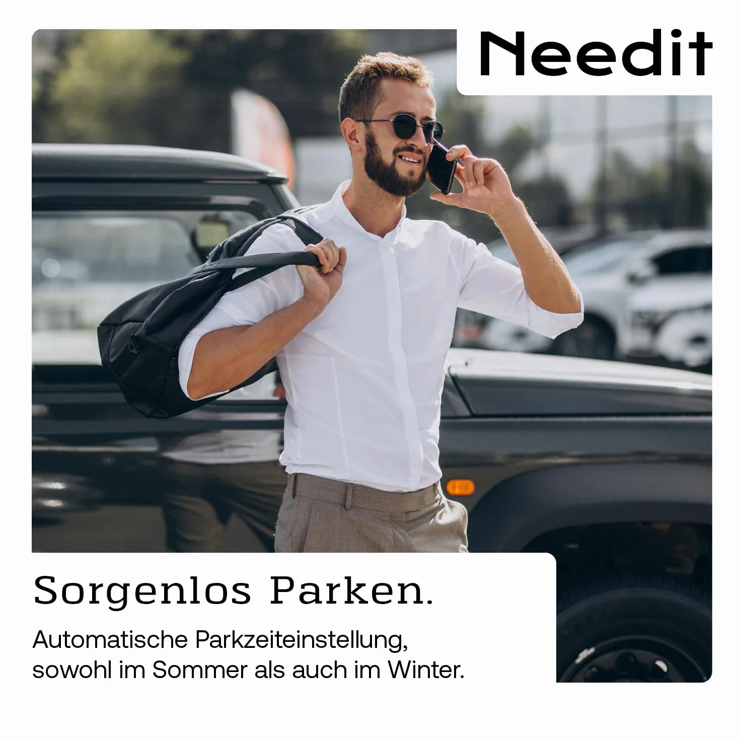 Needit Parkscheibe ParkMicro PS1800 800mm x 45mm x 10mm Autoadhesivo