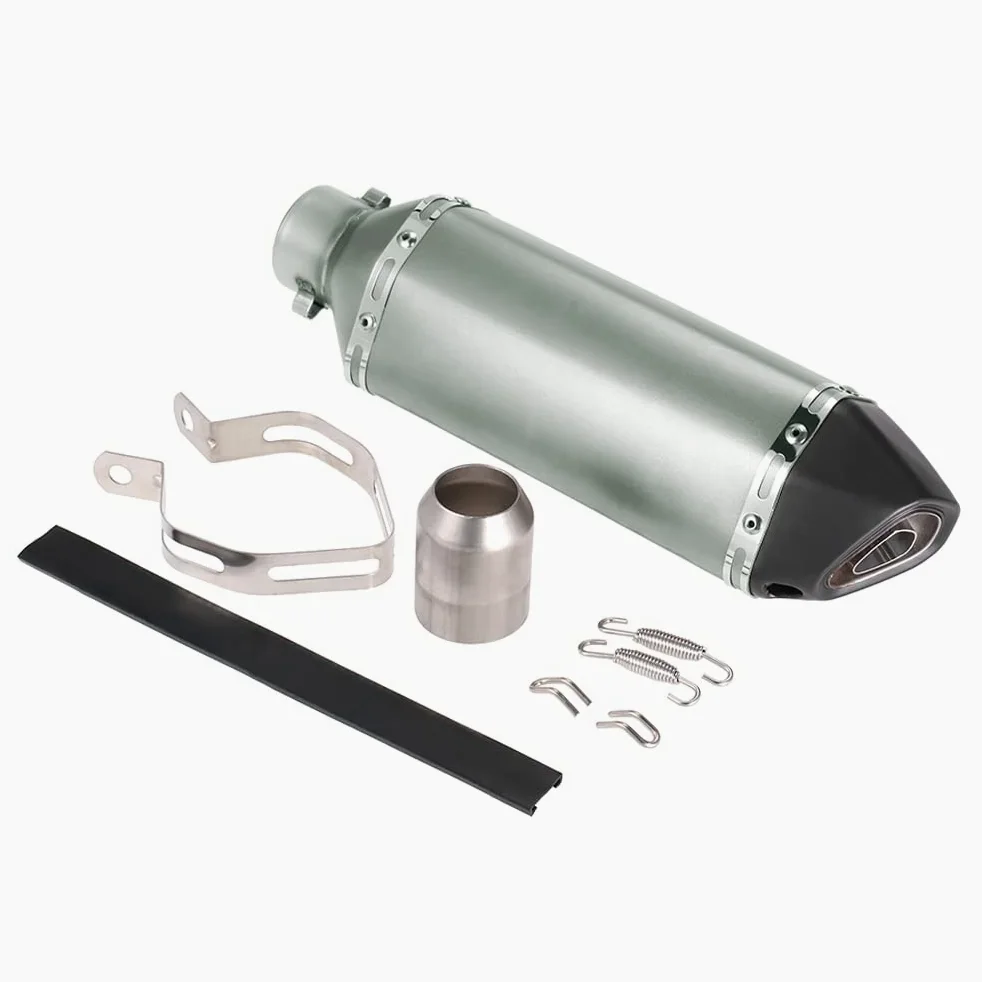 Shkalacar 38-51mm Silenciador de Escape Moto, Tubo de Escape Universal, Hexágono Reemplace con Ajuste para Motocicletas ATV
