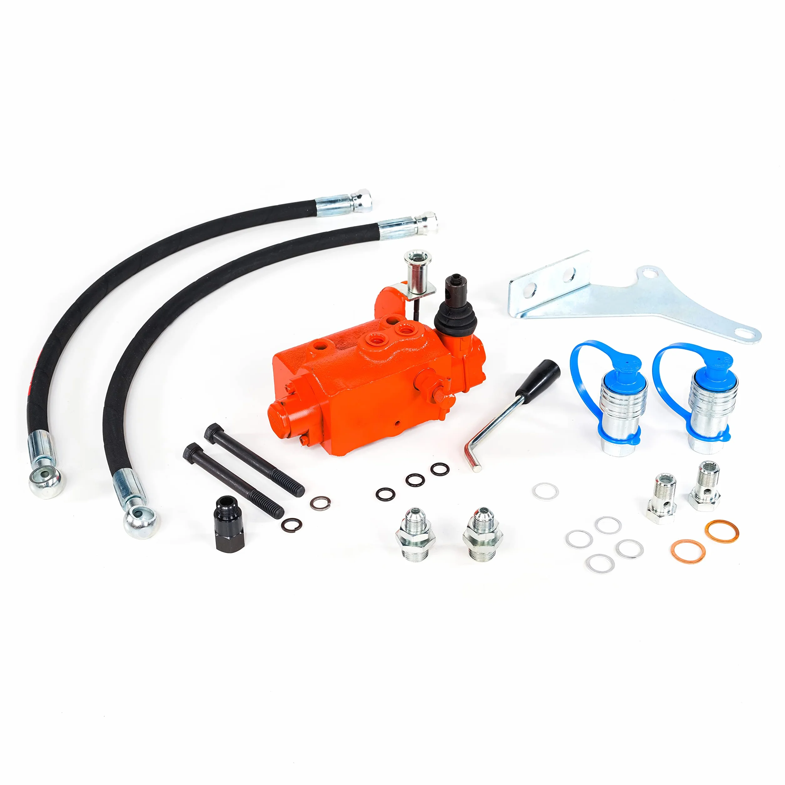 Kit de Válvula Remota Hidráulica Trasera para Massey Ferguson MF 35 50 65 135 150 - 1 x DW - Naranja