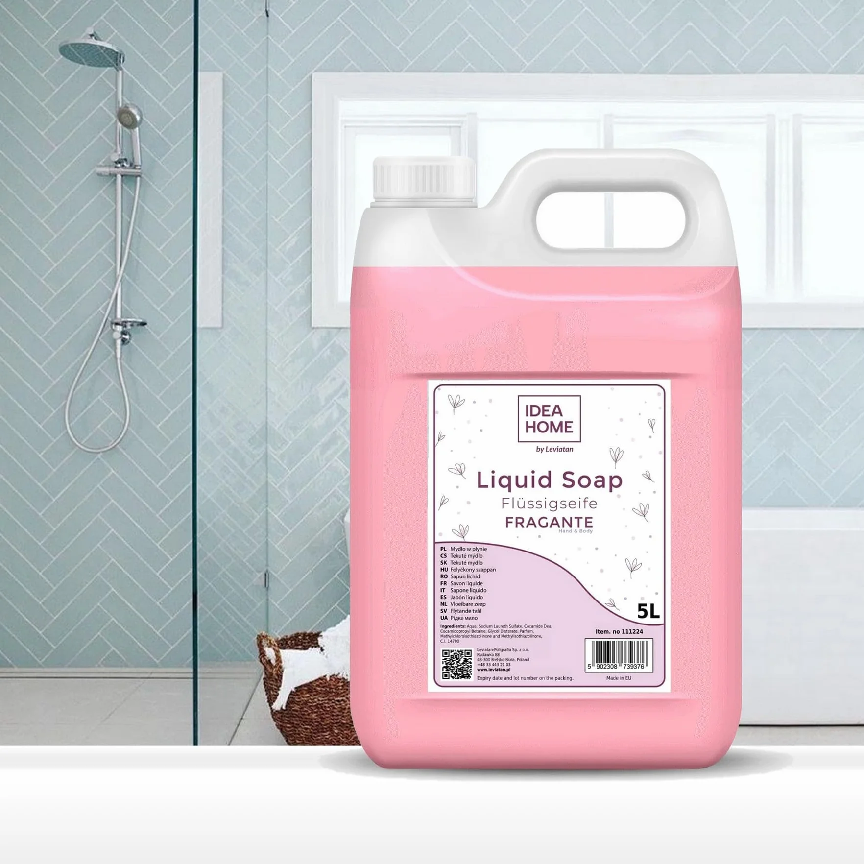 Jabón de Manos Líquido 5L Granada Leche de Coco - IDEA HOME FRAGANTE