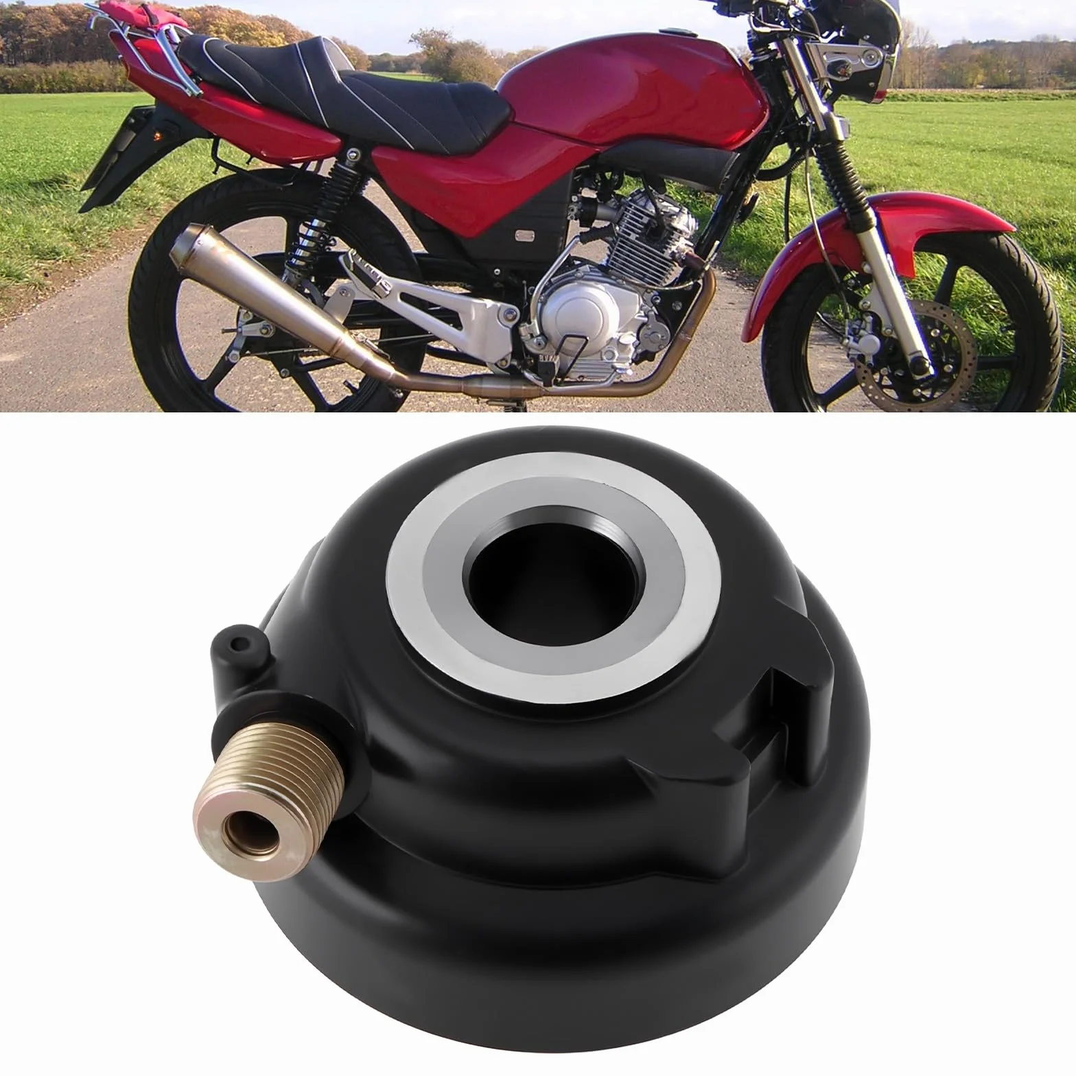 Engranaje de Transmisión del Velocímetro Compatible con Yamaha YBR125 Todos Los Años Engranaje del Velocímetro de La Rueda Delantera