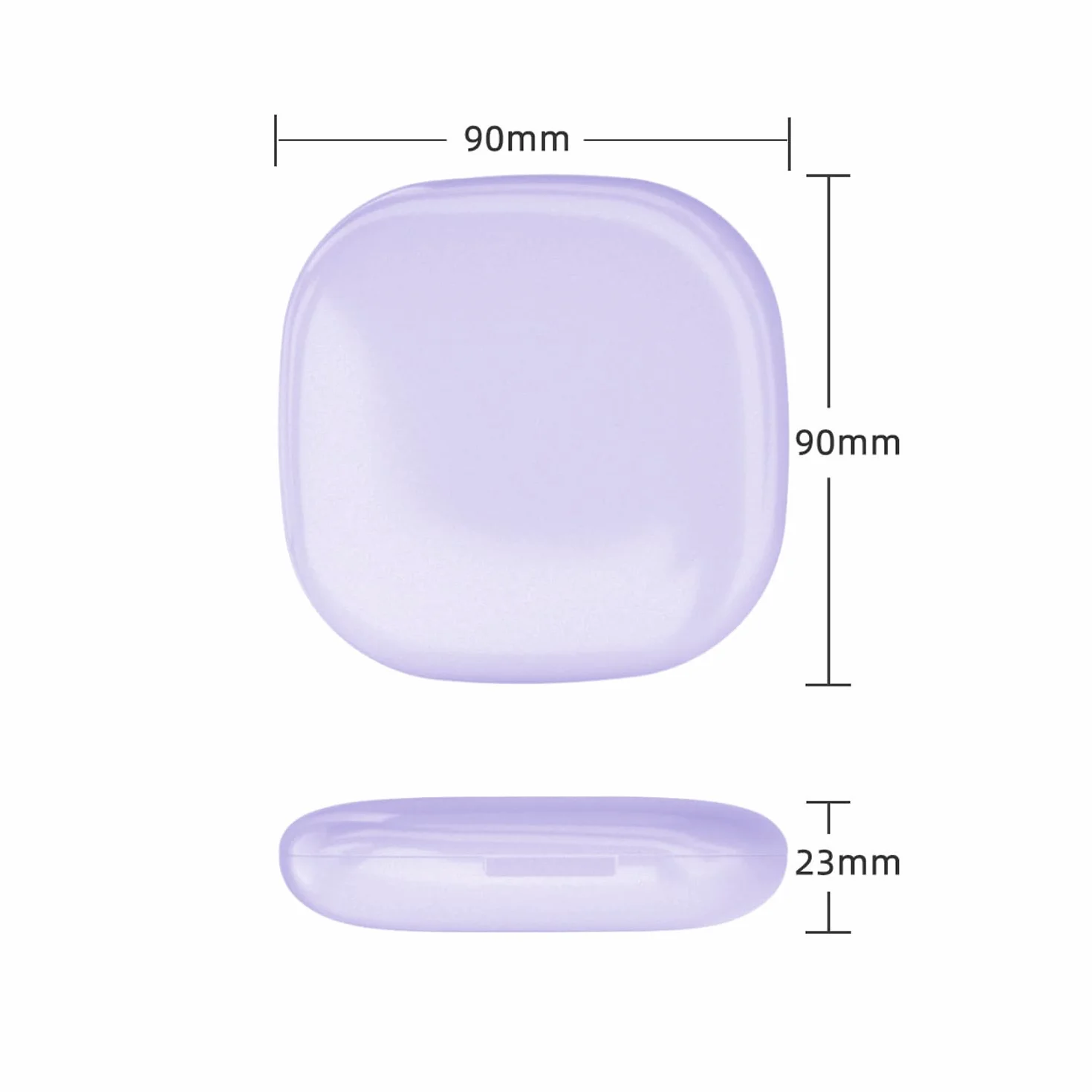 Espejo de Maquillaje Compacto con Luz LED 5X Recargable USB-C 3 Modos de Color Brillo Regulable Táctil