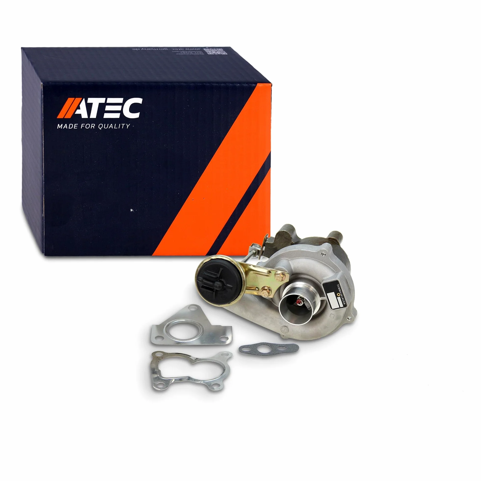 ATEC Germany 1x Turbocompresor incl. Toma de vacío, compatible con NISSAN ALMERA, KUBISTAR, MICRA, RENAULT CLIO, KANGOO, MEGANE, SCÉNIC, THALIA I (LB_)