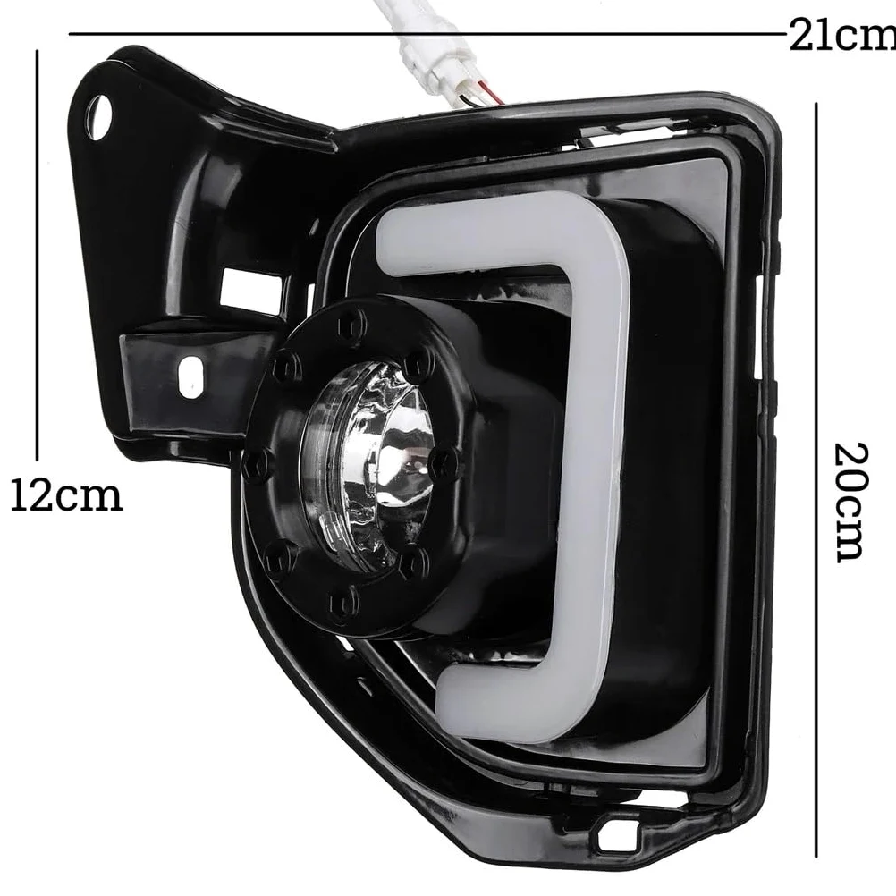 Antiniebla Para Toyota Para Hiace 2014-2018 Conjunto Faros Antiniebla Luces Diurnas LED DRL Izquierda Y Derecha Con Bombillas H11 6000 K ~ 6700