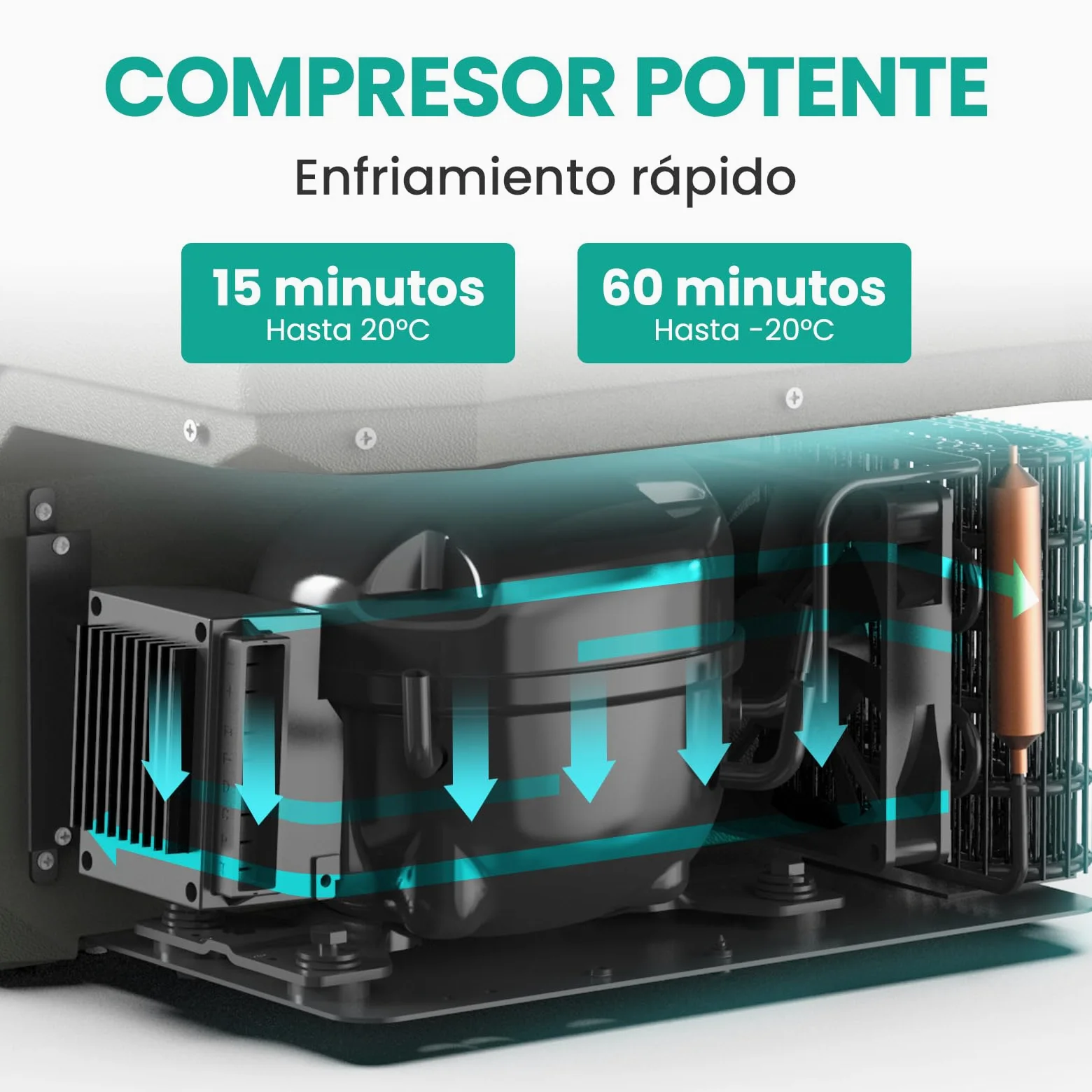 Alpicool KLS38 31L Nevera Portatil con Control de APP,2026 de Doble Zona Portátil Coche 12V /24V DC,-20℃ a 20℃, Nevera de Coche para Camping,Viajes,Automóvil,Bandeja de Hielo Incluida,Verde