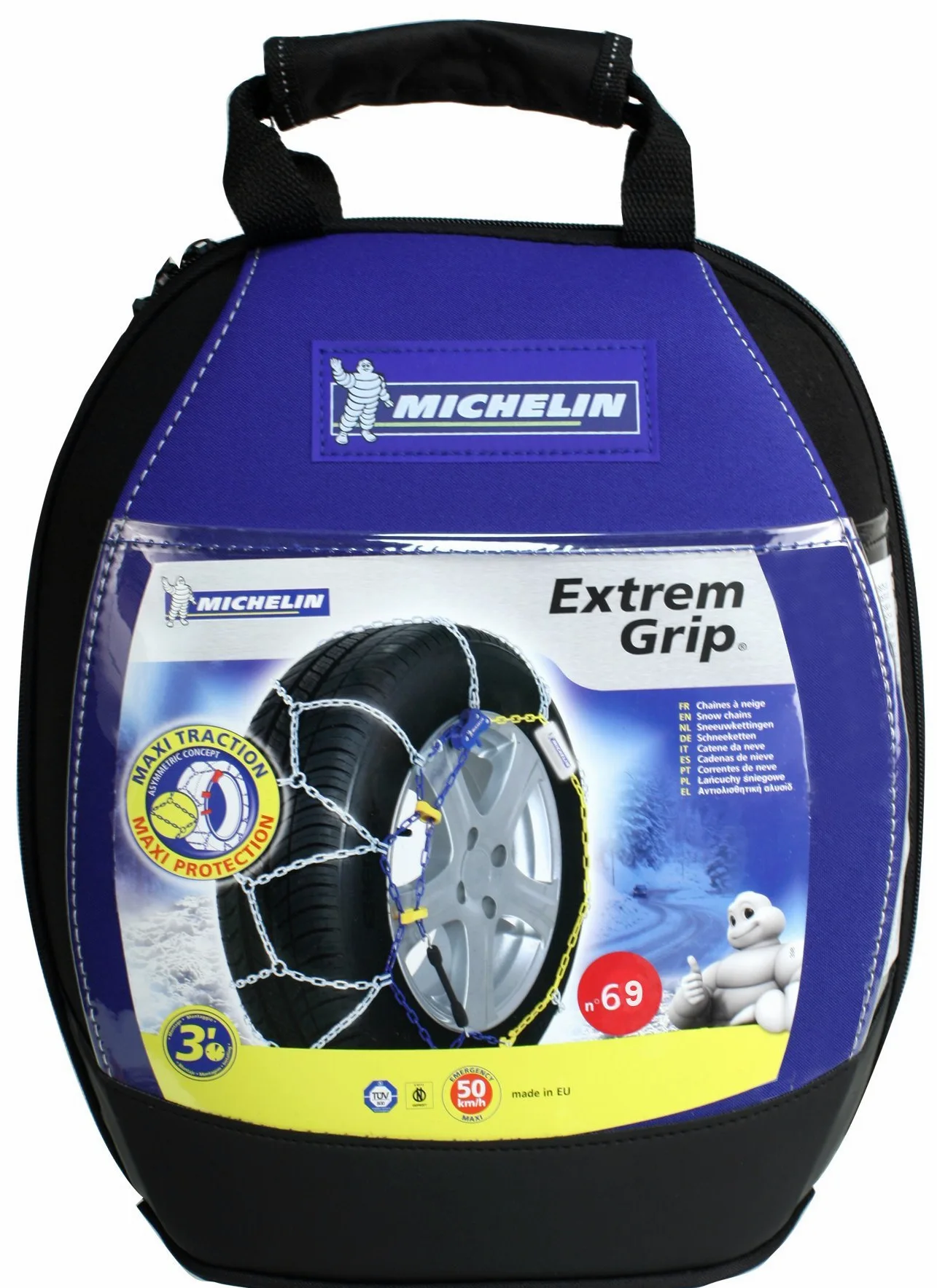 Michelin 007669 Extreme-Grip Cadenas para la Nieve, 2 Piezas