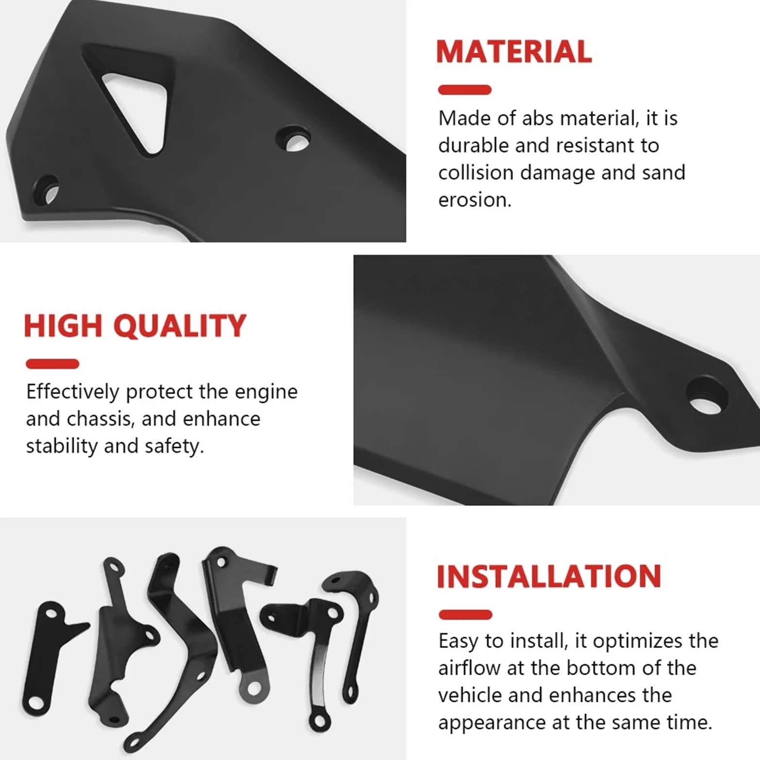 Compatible con CB1000 Hornet 2025 CB 1000 SP, Placa Protectora de chasis Motocicleta, Motor Deflector Aire Moto Carenado Deflector de Viento