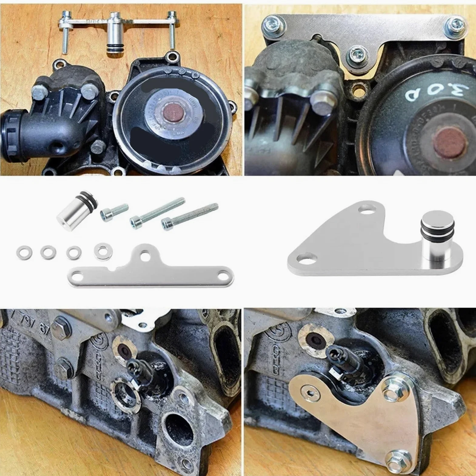 Kits de juntas de aluminio para válvulas compatibles con motores diésel 525d, 530d N57 y N57S. Juego de juntas