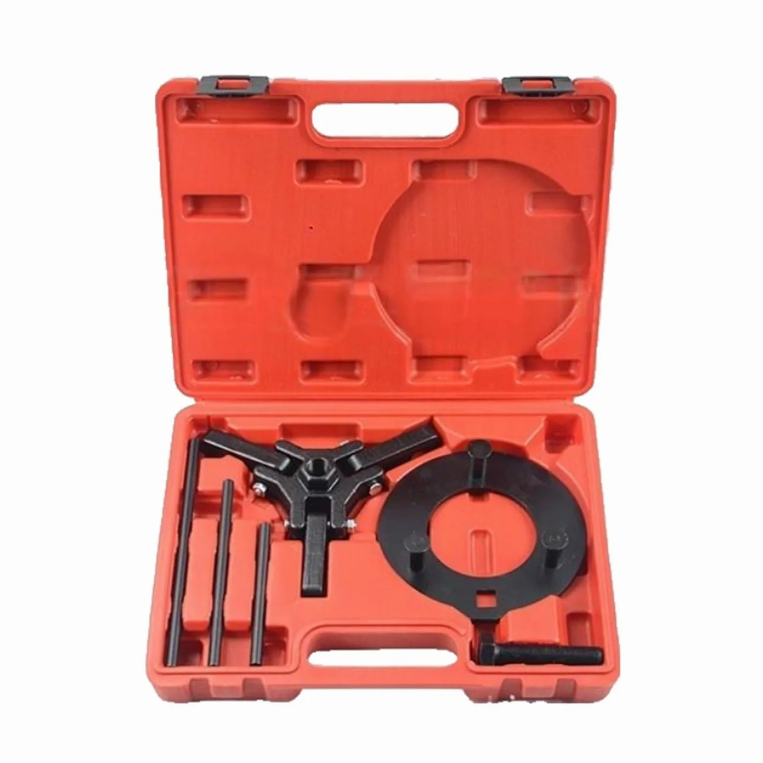 Cambio de correa distribución automóvil, extracción poleas amortiguador for motores, extractor fácil de llevar