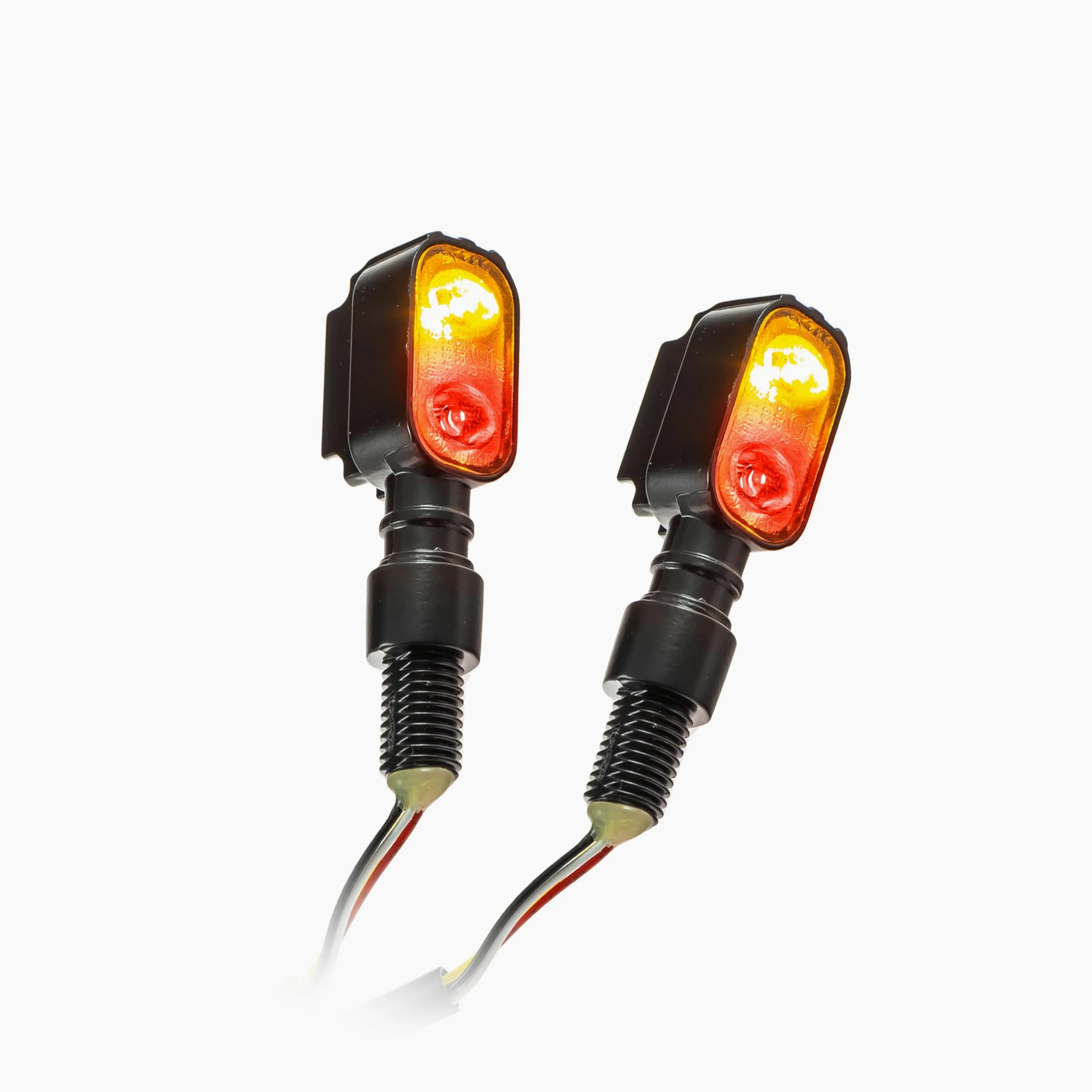 Universal motocicleta Power de LED de intermitente Fluted con luz trasera combinación tintadas M10 S de Geprüft