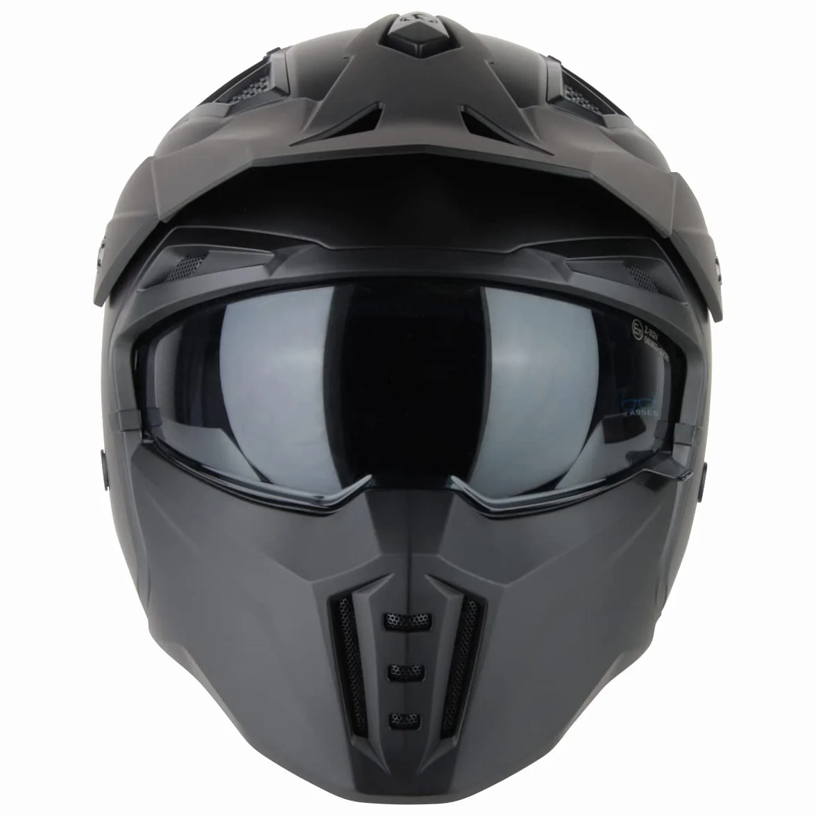VINZ Kioto Casco Jet con Visera Solar | Casco Streetfighter para Scooter & Moto & Ciclomotor | ECE 22.06 Homologado | En Tamaño XS - XXL | para Hombre y Mujer