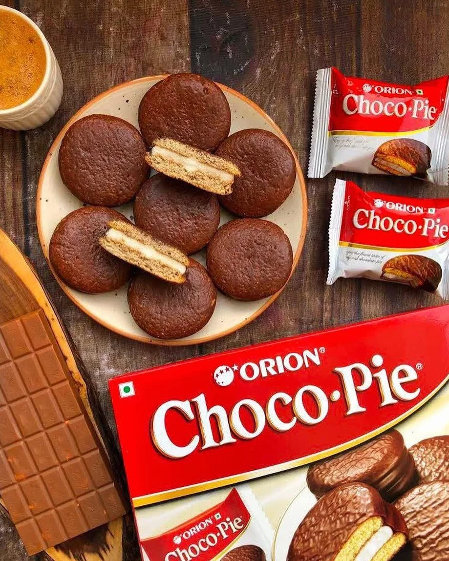 ORION Pastel de chocolate galletas suaves paquete 4 x 12 piezas