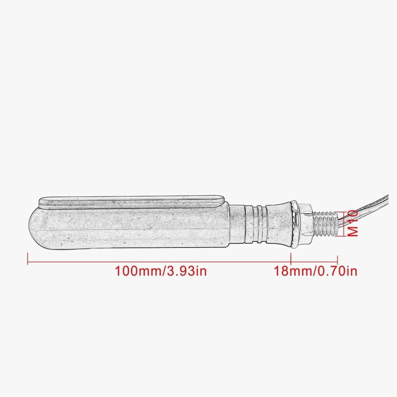 Luces intermitentes para motocicletas Para Giro LED universal para motocicleta para indicador de señal, luz intermitente DRL, para giro para lámpara, parada para iluminación freno(Mix 4 pcs)