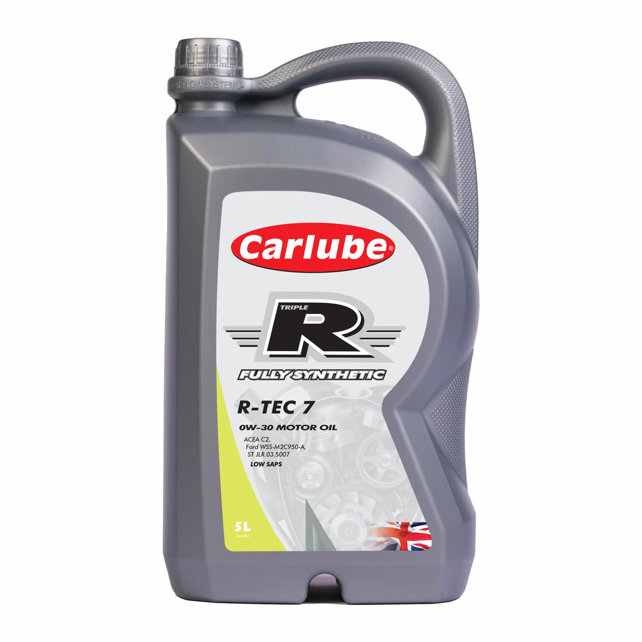 Carlube Triple R 0W-30 C2 F Aceite de motor de automóvil completamente sintético, 5 L para Ford, ACEA C2