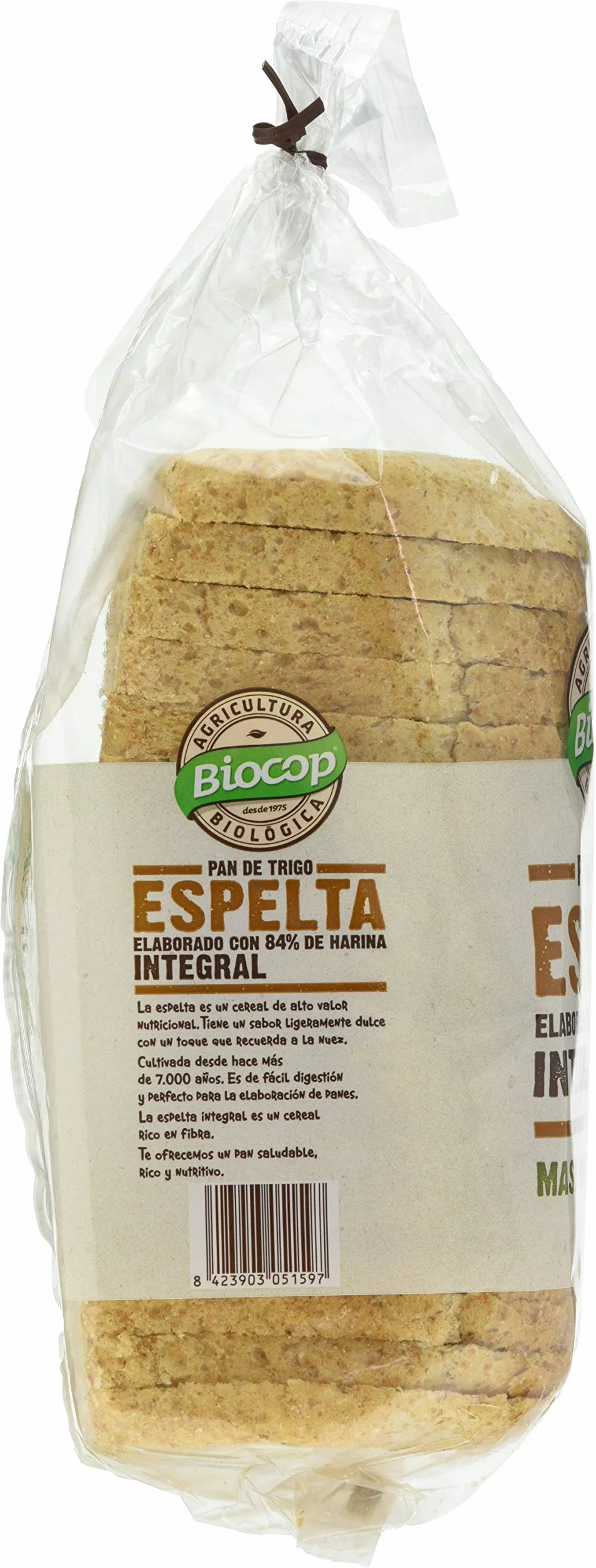 Biocop Pan Molde Espelta Integral 400 G