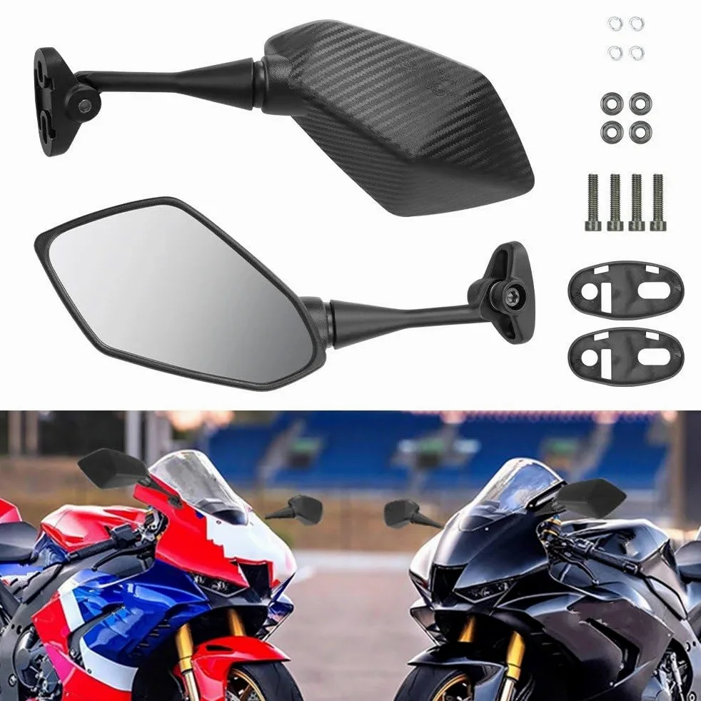 Retrovisor manillar scooter Espejos Retrovisores De Motocicleta Aptos Para CBR600 Para CBR 600 Para CBR600RR Para CBR900 Para CBR1000RR Laterales Reflectores Accesorios