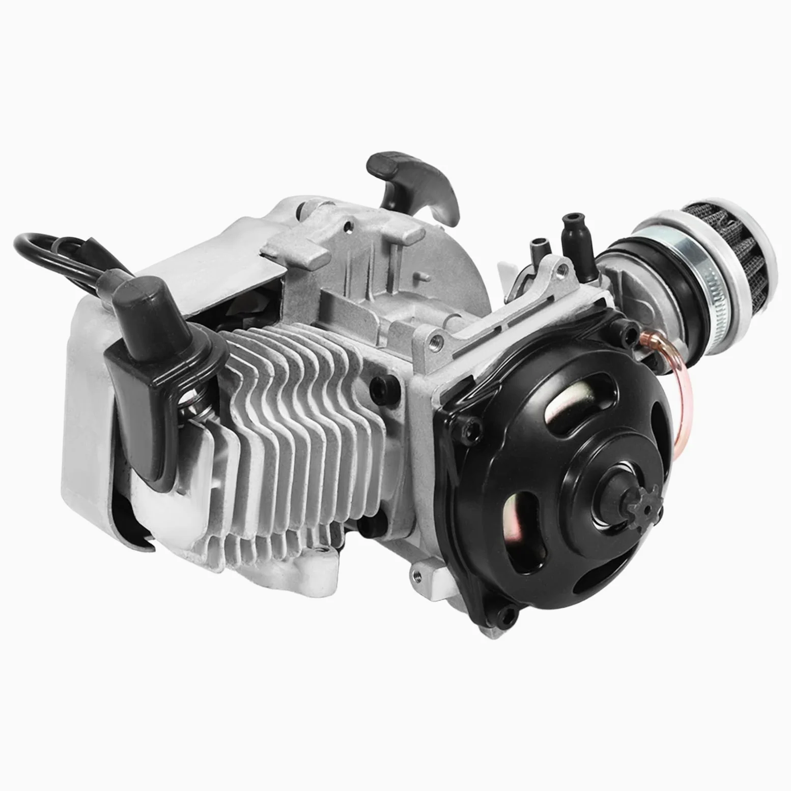 Kit de motor de motor de 2 tiempos de 49 cc, arranque eléctrico, quad Dirt Pit Bike para minimoto, minimoto de motocross o mini quad. Kit de rendimiento óptimo y diversión de conducción