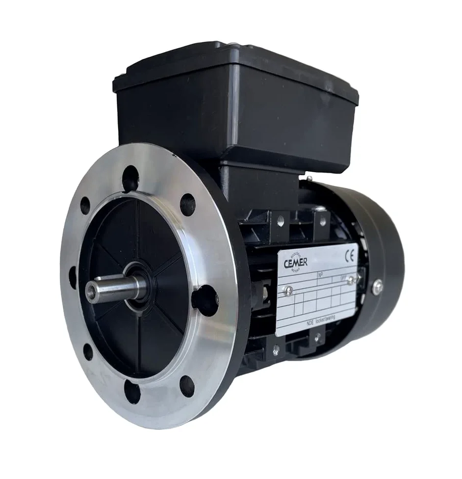 MOTOR ELECTRICO CEMER MONOFASICO 3000 RPM 230V 0,55KW / 0,75CV TAMAÑO 71 Ø DEL EJE 14mm BRIDA B5 160mm ARRANQUE MEDIO