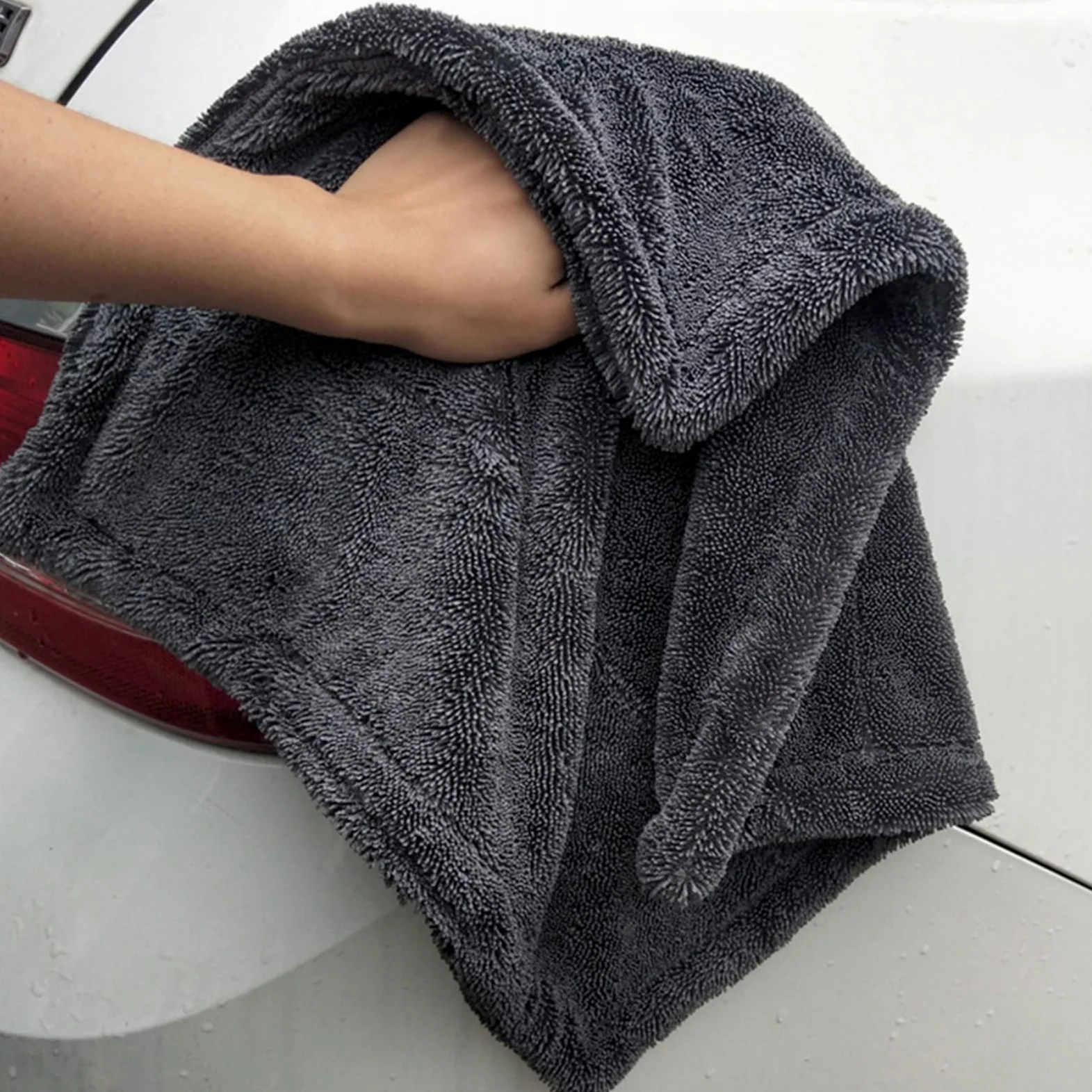 TRUSTTWO Trenza tela de lavado de autos toalla de microfibra toallitas de automóvil suave toallitas de limpieza de automóviles engrosadas herramientas de absorción de toallas que pulieran la depilació