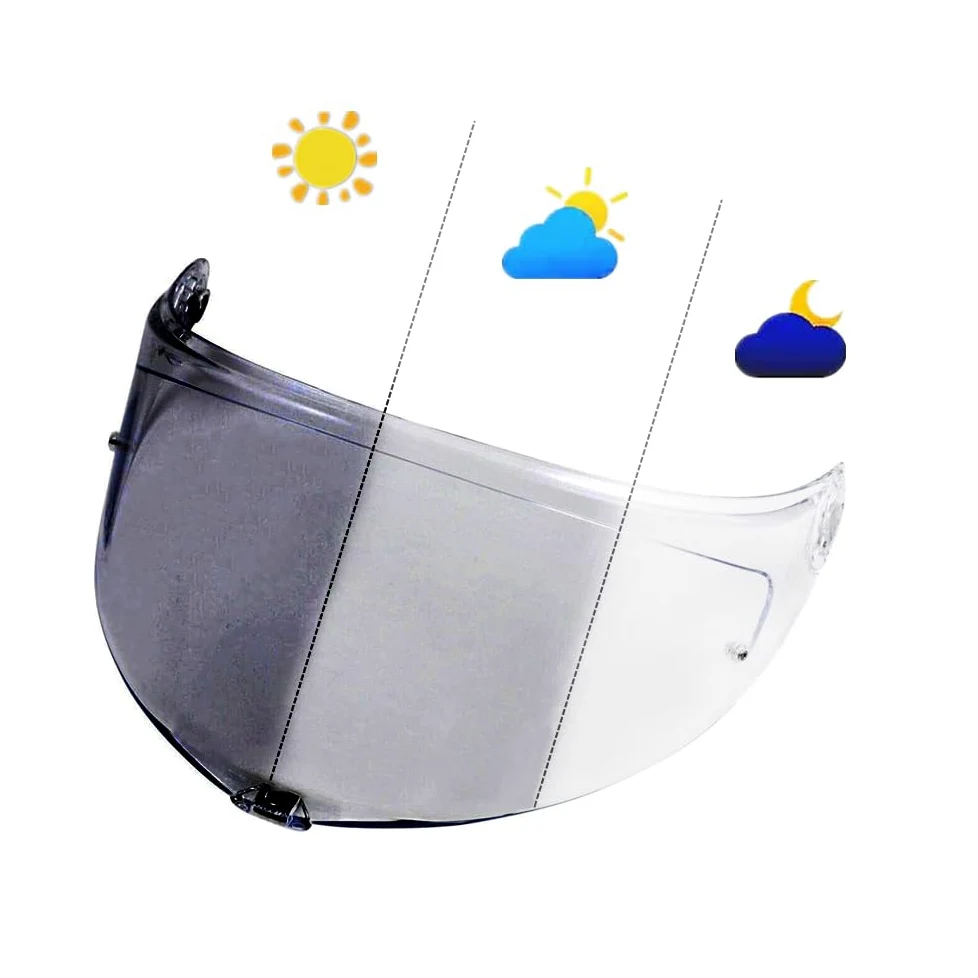BSTOP K6 - Visera fotocromática para AGV K6 K6S, protector facial con protección UV, accesorios para casco de moto (fotocromático)