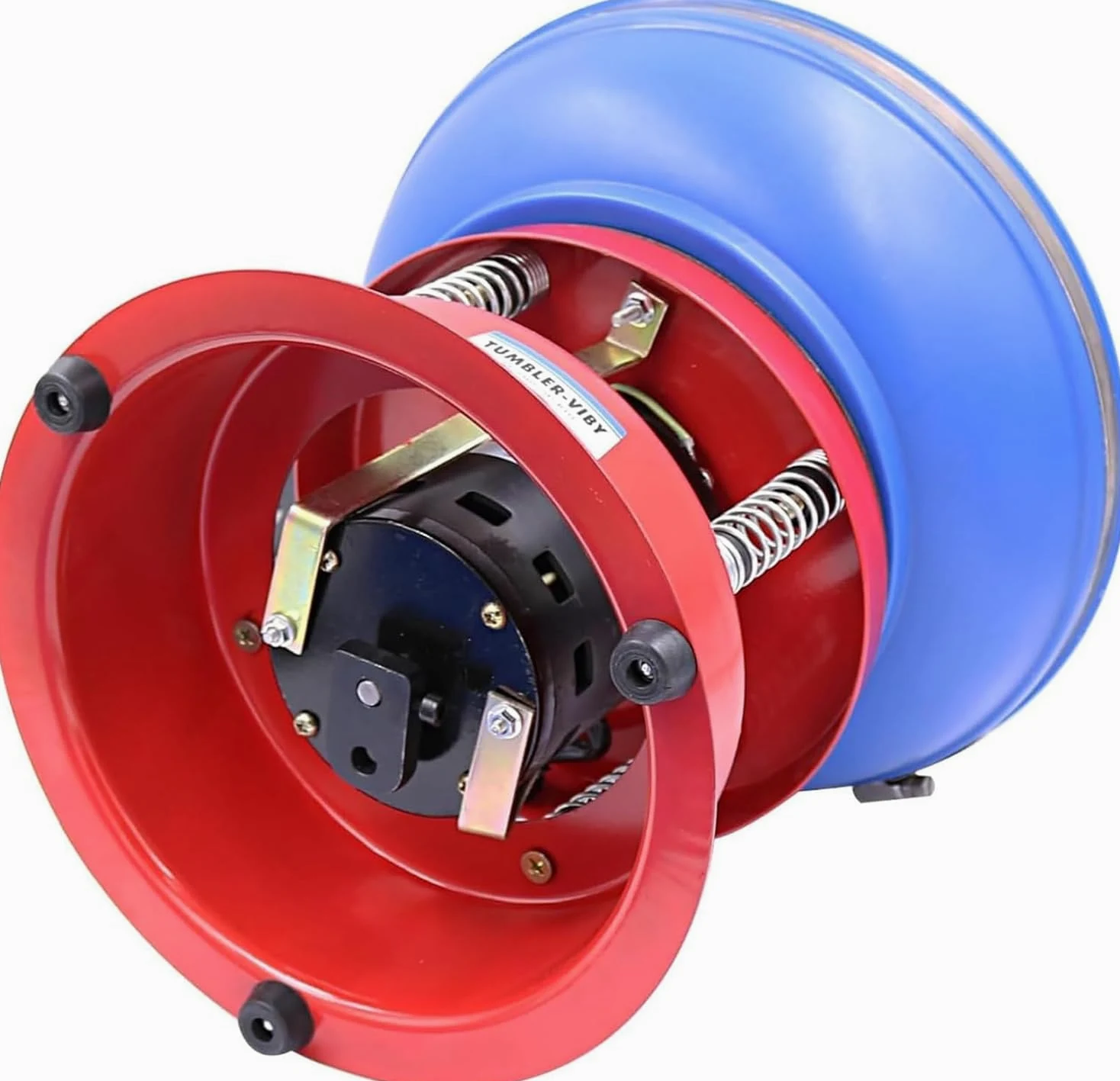 Vaso vibratorio eléctrico para pulir piedras y rocas, cuenco de 8 pulgadas, práctica máquina de volteo