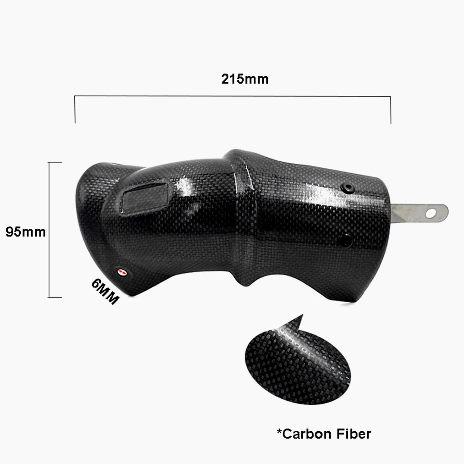 Deflectores de Calor para Escape Protector de Fibra de Carbono para Tubo de Escape de Motocicleta, Protector térmico, Compatible con BMW S1000RR, S1000R, R1200GS Motocicleta Tubo Protector