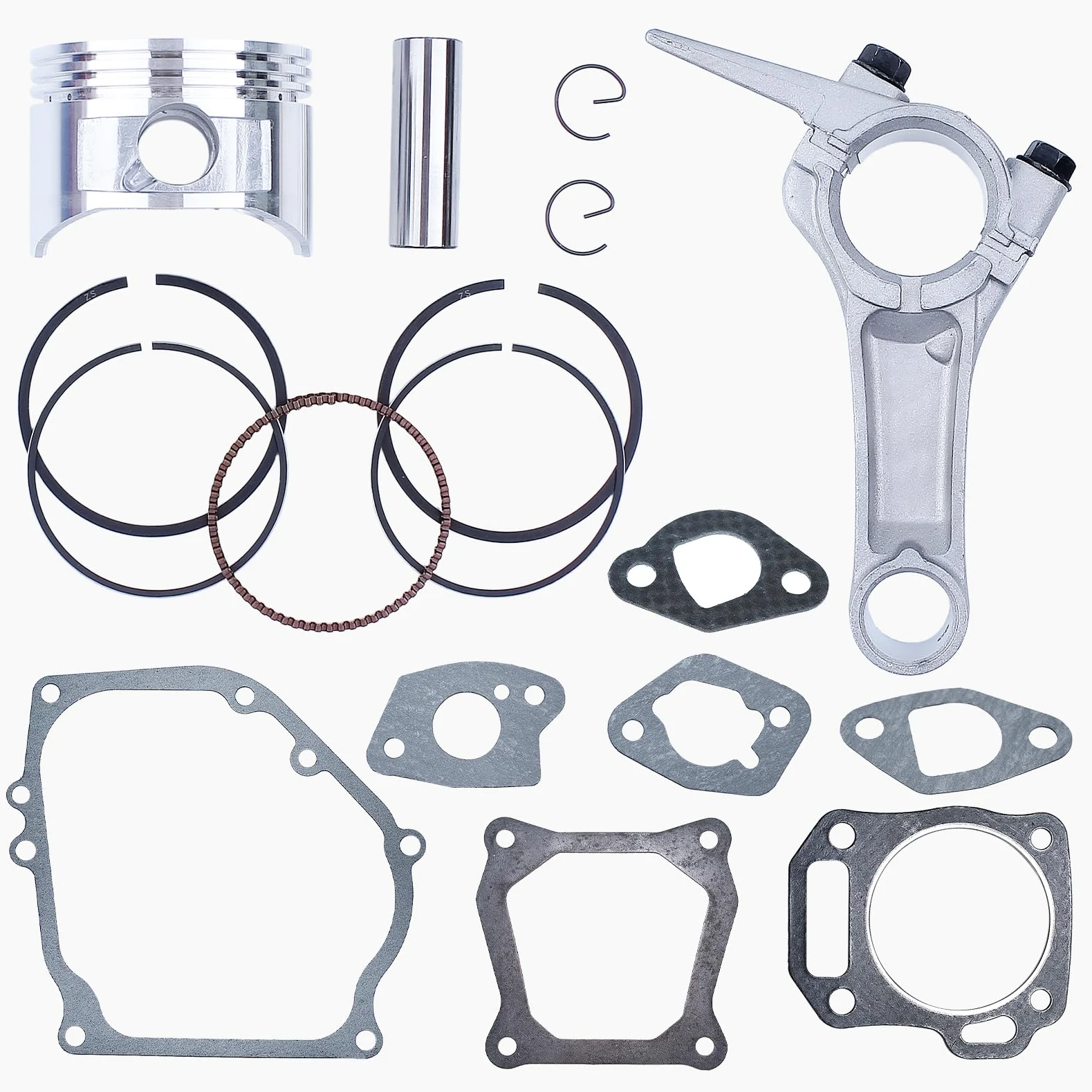 Honda GX160 68MM Juego Completo de Juntas de Motor Anillo de Pistón para Bomba de Agua Generador Gas 4 Tiempos