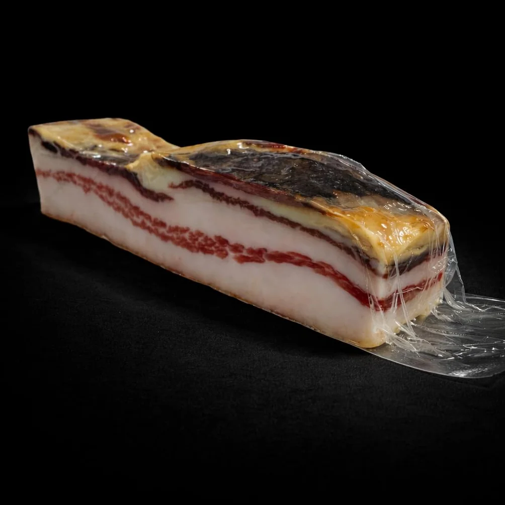 Panceta Ibérica Artesana Curada 400 g – Pieza Noble del Cerdo Ibérico – Salazón y Curación Natural 12 Meses