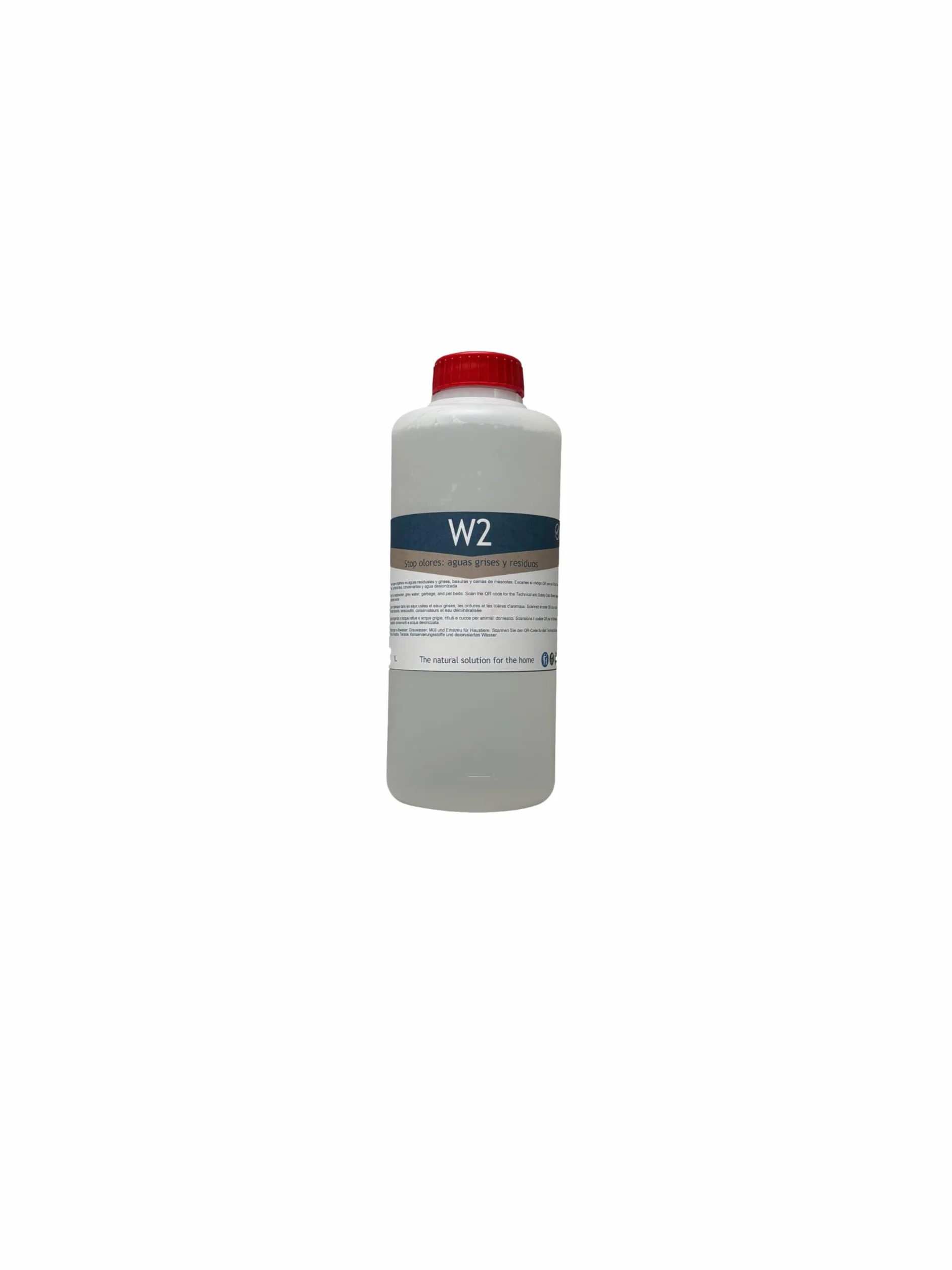 W2 1L Eliminador de olores Tuberías bajantes desagües canalizaciones Fosa séptica Depuradora Autocaravana Aguas negras y grises Antiolor Quita olor y molestias (Actual, 1000, Millilitros)