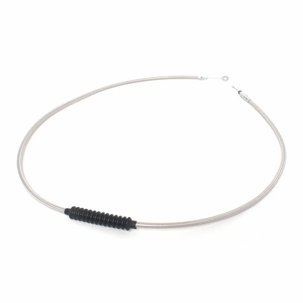 Cable de embrague trenzado para motocicleta, Control manual acero Wolfram para Softail, Para Road King, Para personalizado, 140-180CM