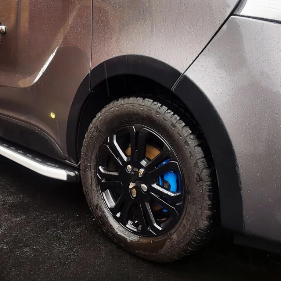 Radlaufschutz Radlaufleisten compatible con RENAULT Trafic Larga distancia entre ejes 2014 hasta 2018 10 piezas con ABE TÜV