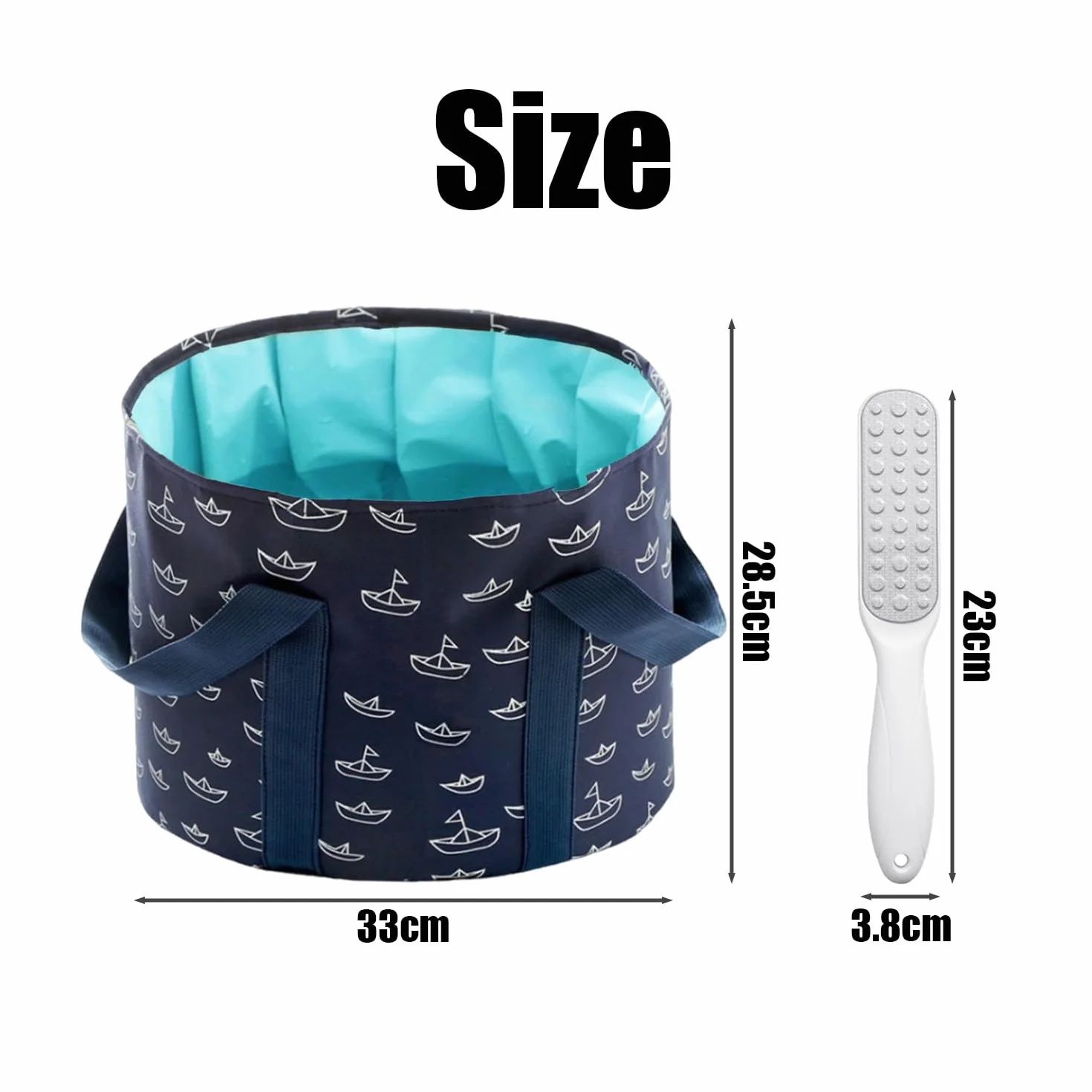 Pediluvio Plegable Portátil SPA para Pies con Lima