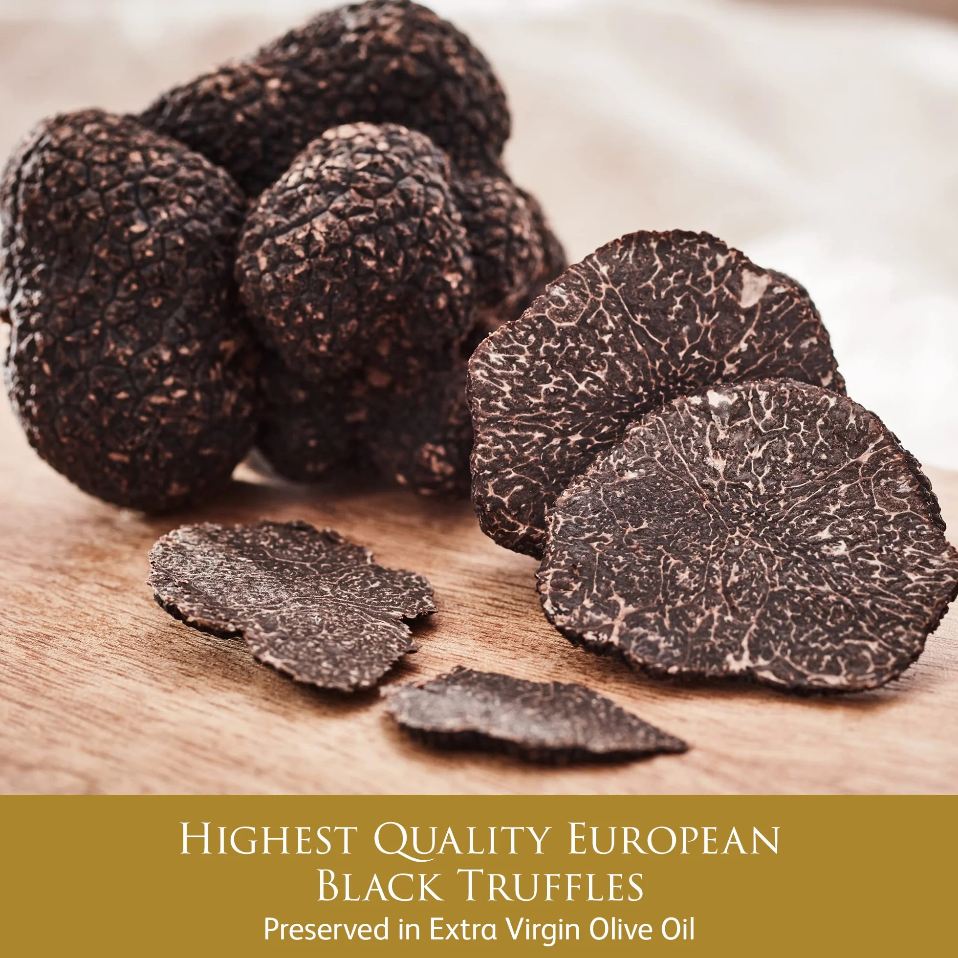 TruffleHunter Rodajas de Trufa Negra en Aceite de Oliva Virgen Extra 50g