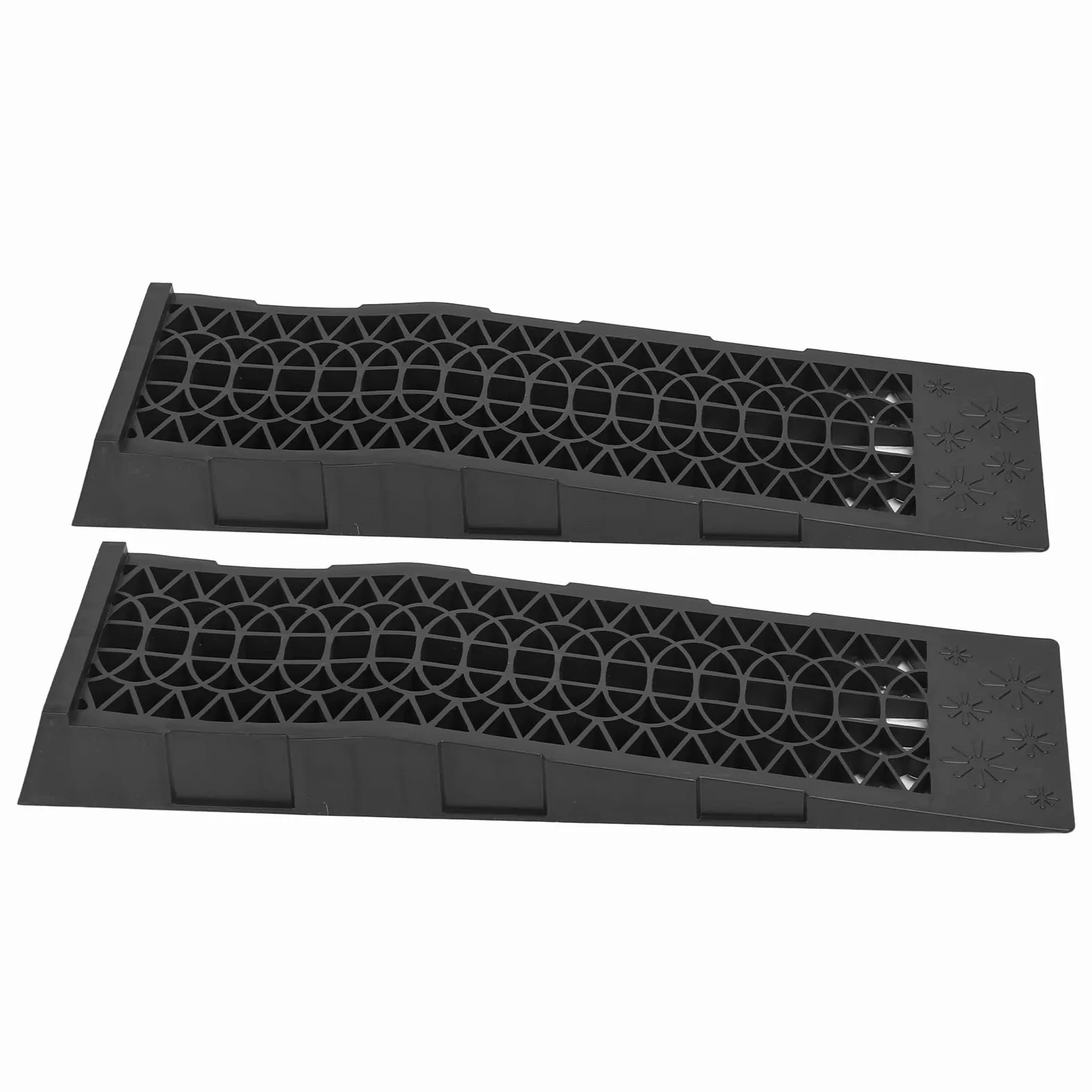 Rampas de Coche de Perfil bajo con Capacidad de Carga de 4,400 Libras, Juego de Rampas Automotrices Negras para Mantenimiento de de Aceite