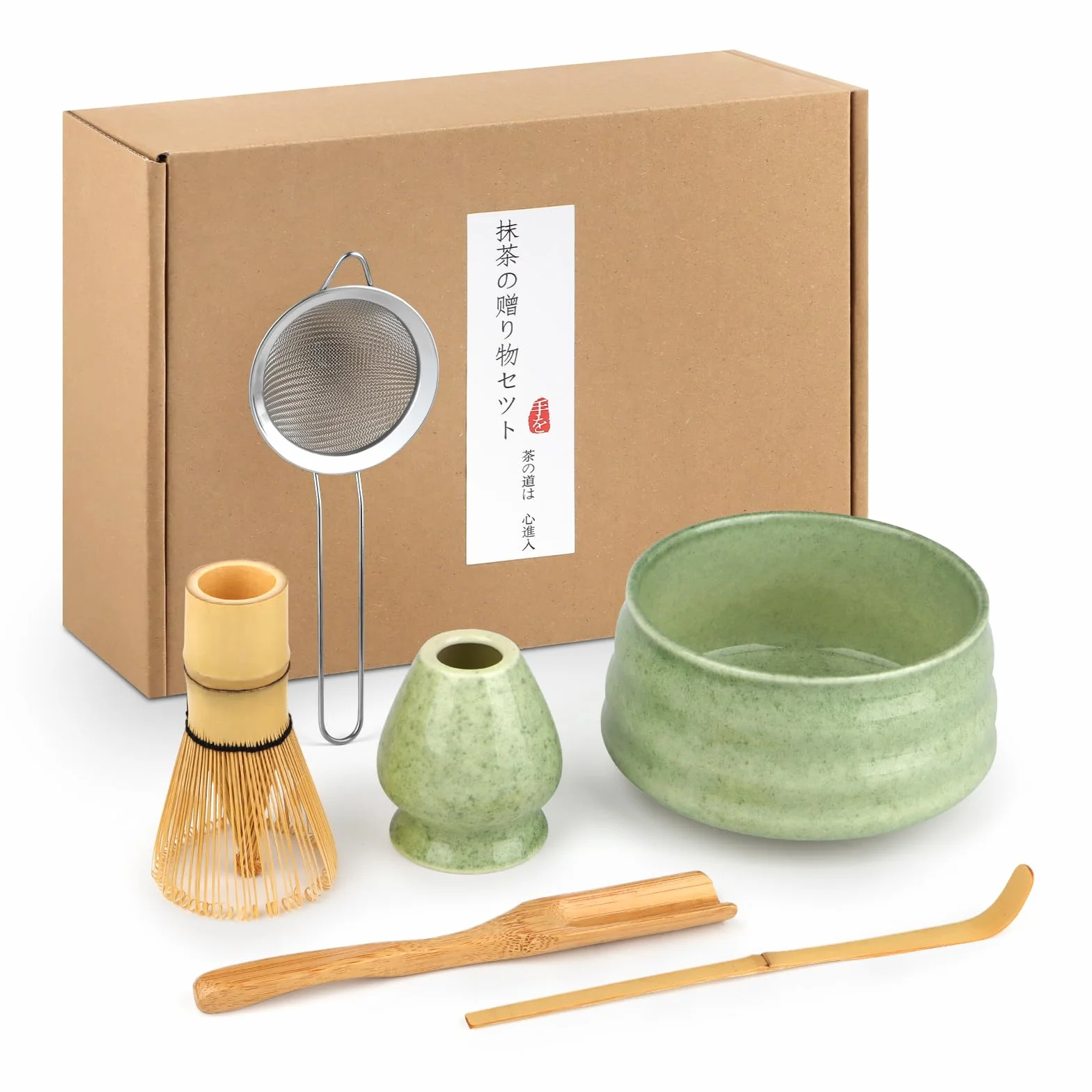 Matcha Kit 5 Piezas Bambú para Amantes del Matcha y Ceremonias del Té