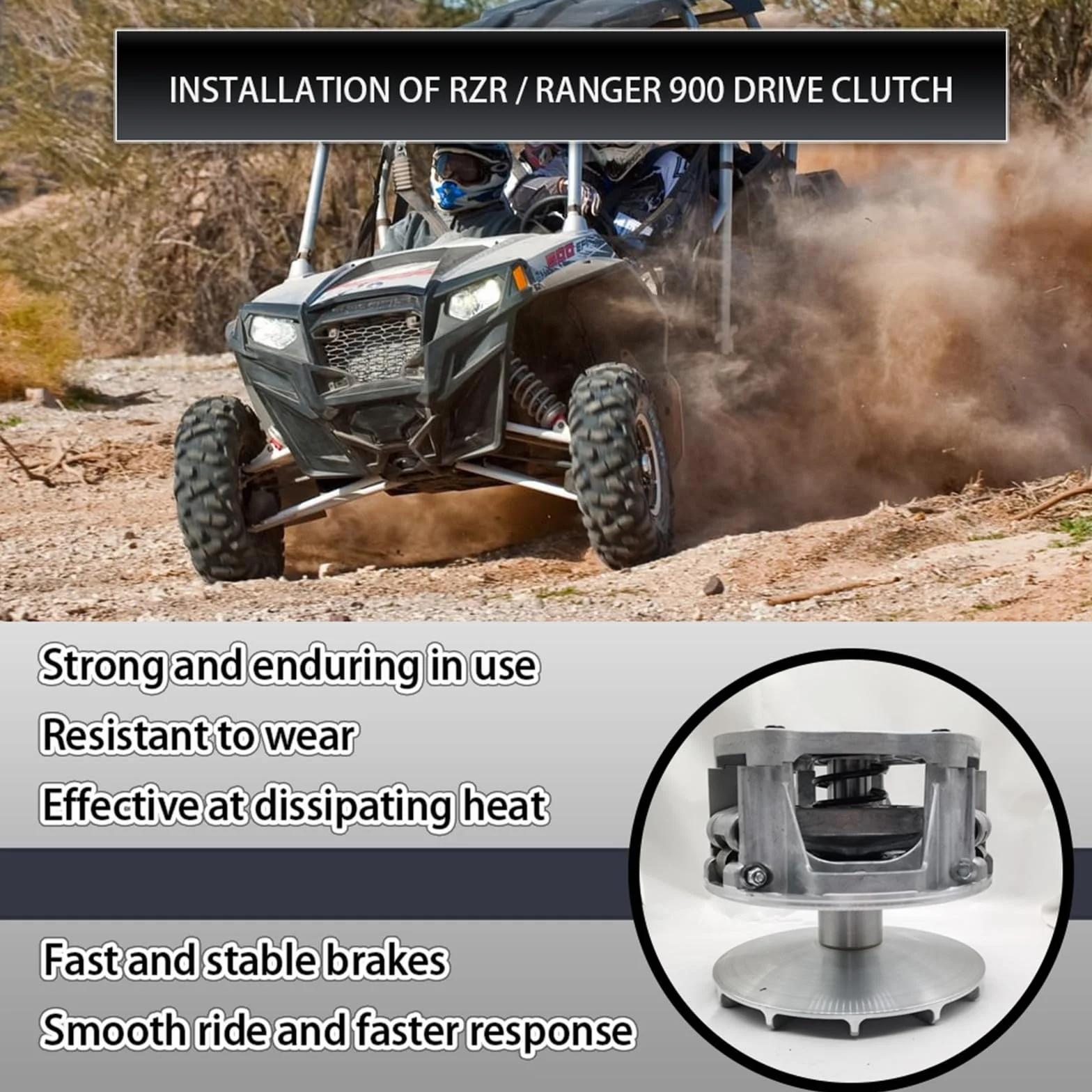 Polaris RZR 900 XP - Embrague de transmisión primaria para motocicleta ATV 1322971 1323283 1323308 1323130 1323100