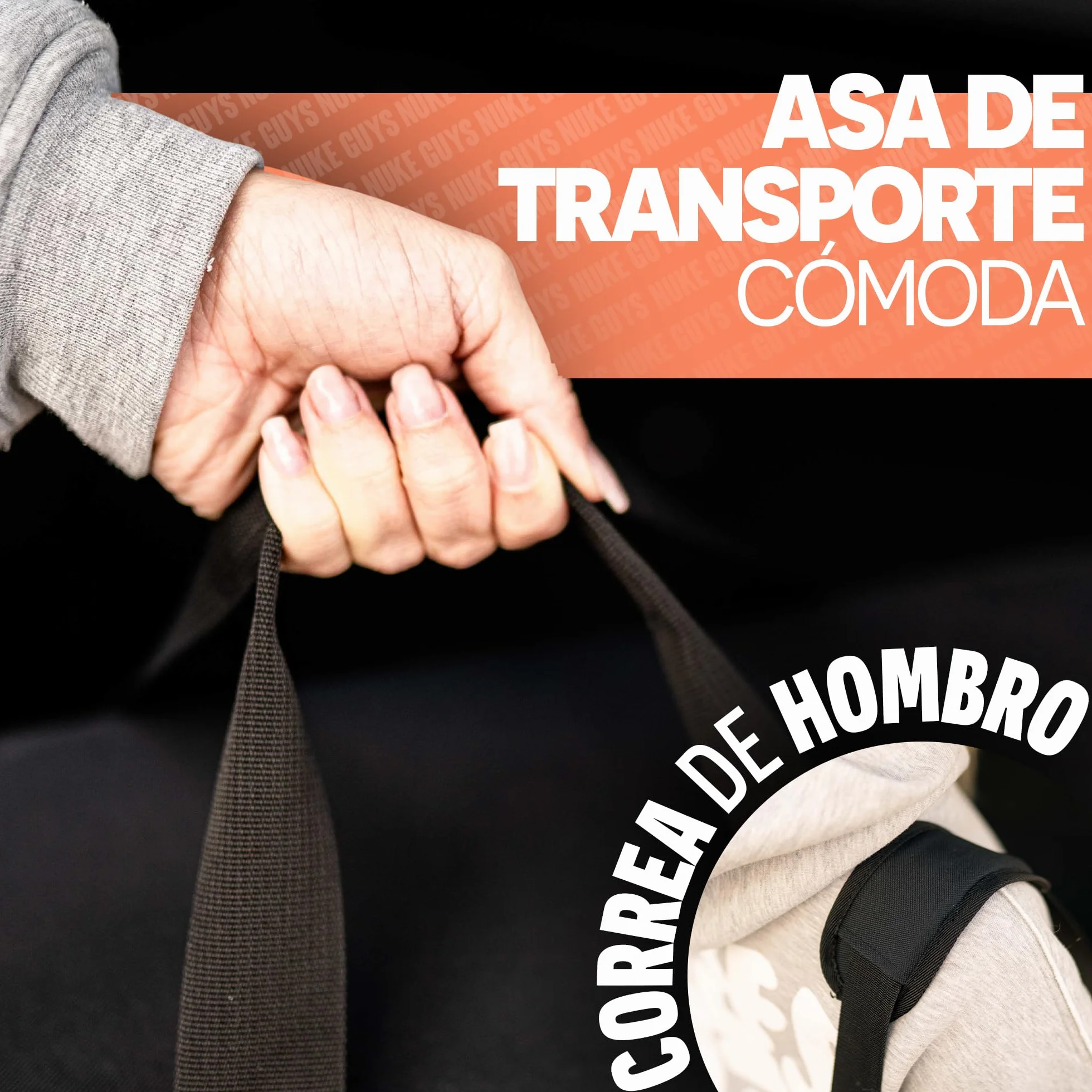 Nuke Guys Bolsa de detalles pequeña | Práctica para el maletero con velcro | Organizador para productos de cuidado del coche