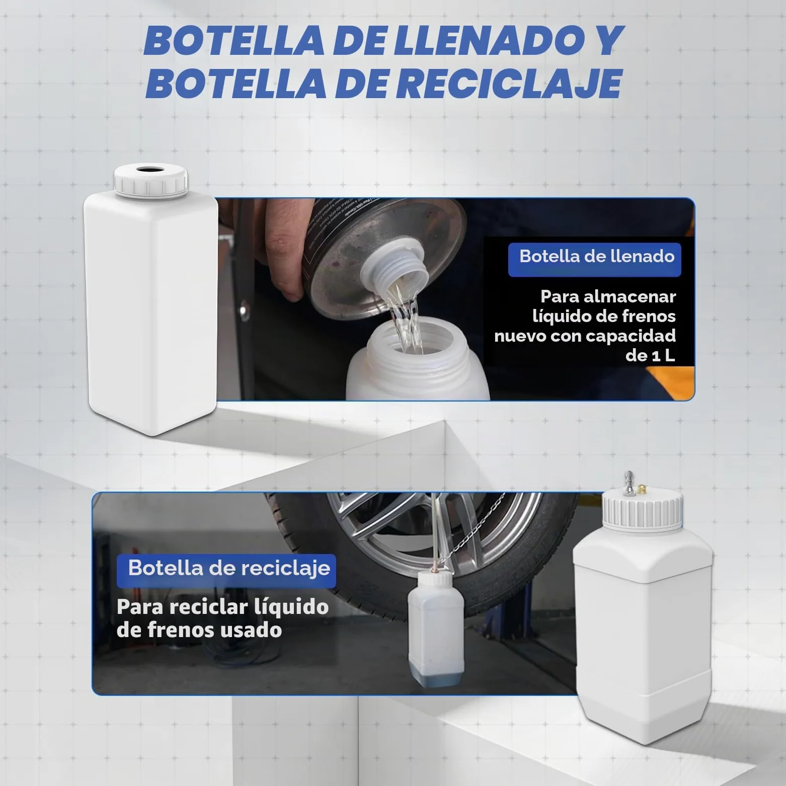 110V/220V Purgador Frenos Coche Eléctrico 0~3 Bar Sangrador Liquido Frenos Herramientas Automotrices Sangrado Sistema Frenos con 7 Adaptadores Compatible con Benz BMW