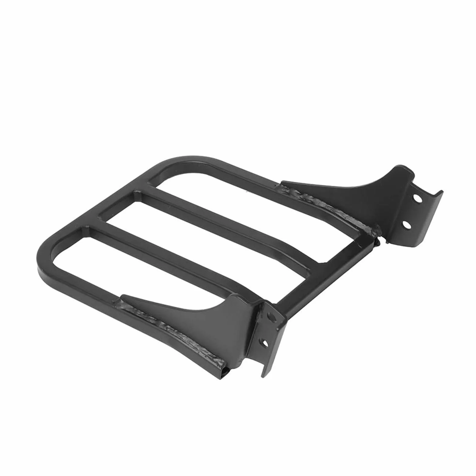 Portaequipajes con Respaldo De Barra Sissy para Motocicleta para Harley Sportster XL883 2004-2017 Dyna Street Bob Low Rider 2006-17 Softail 84-05 Rejillas portaequipaje(Negro)