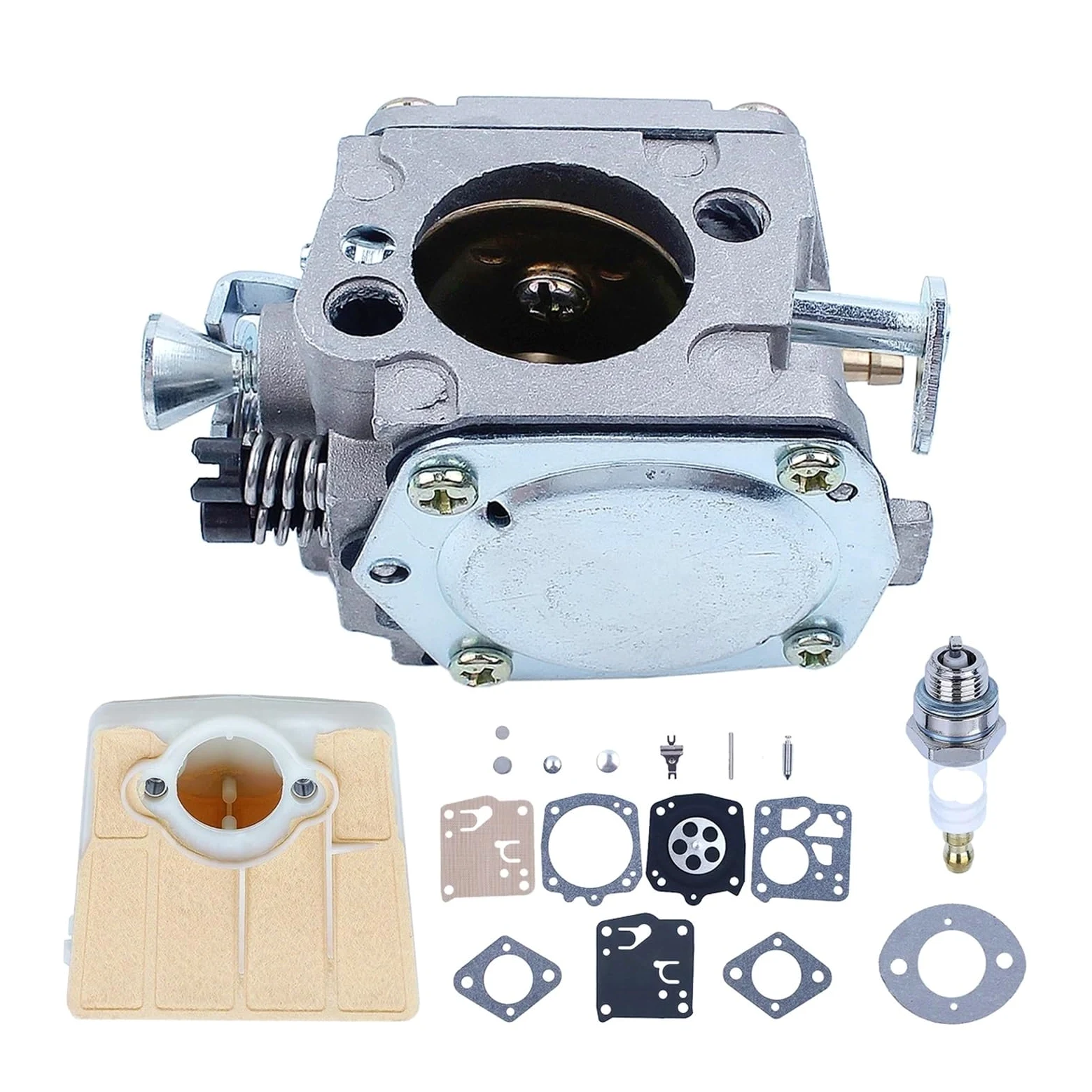 Kit de reparación de carburador con Filtro de Aire for Motosierra Tillotson RK-23HS 268, 266 y 272. Repuestos for Motosierra Gasolina.