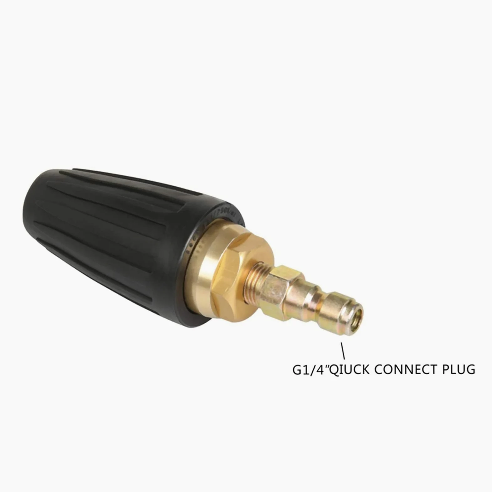 XENITE Boquilla de inyección de Combustible 2X Boquilla De Turbo De Lavadora De Presión Universal para Accesorios De Salida De Alta Presión Rotario 3.0 Orificio 1/4 Pulgadas 3000 PSI