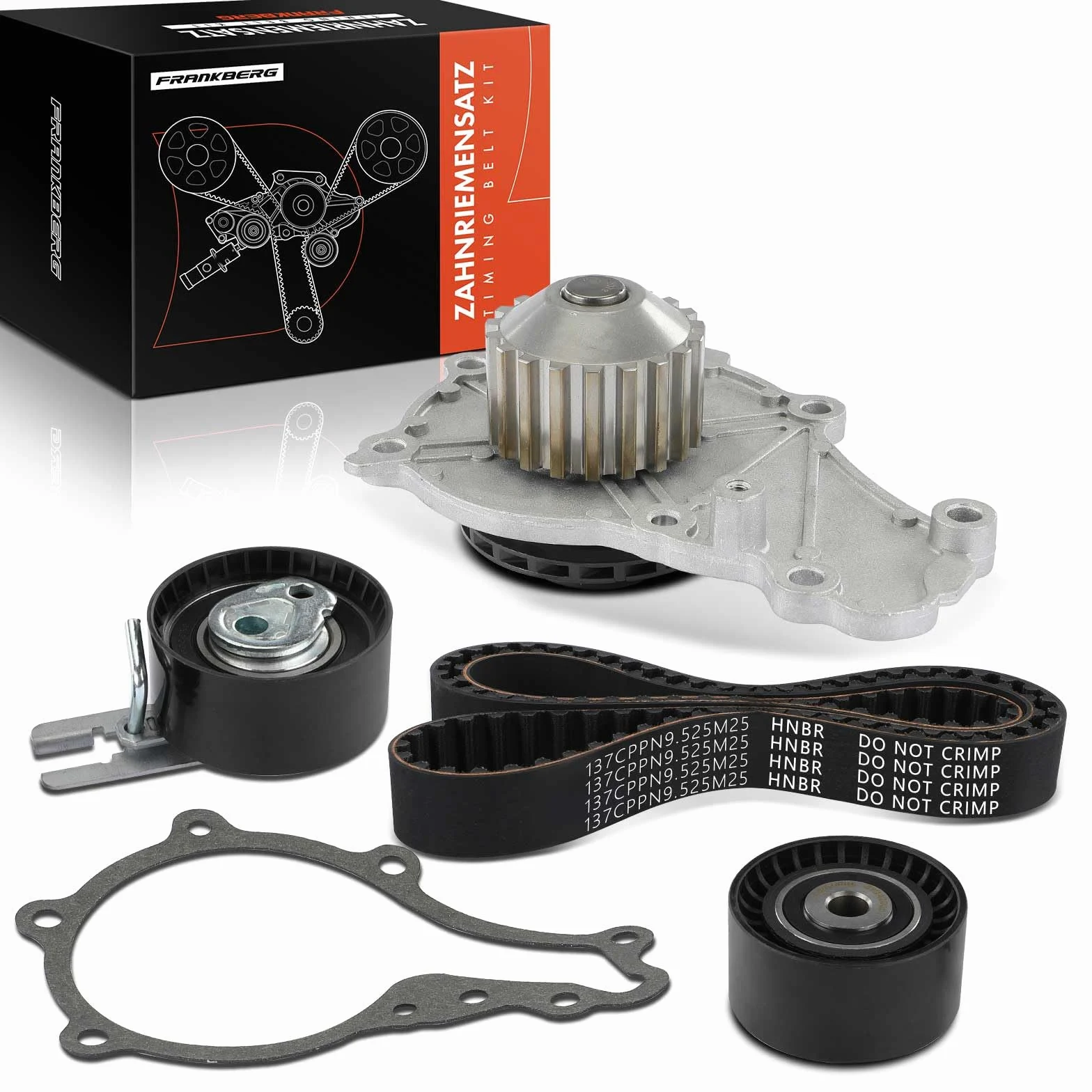 Frankberg Kit de correa de distribución correa de distribución bomba de | Compatible con: VF7 nervioso, Berlingo/Berlingo Primer monovolumen GFK GJK MF, C3 II SC, Berlingo Box/MPV B9