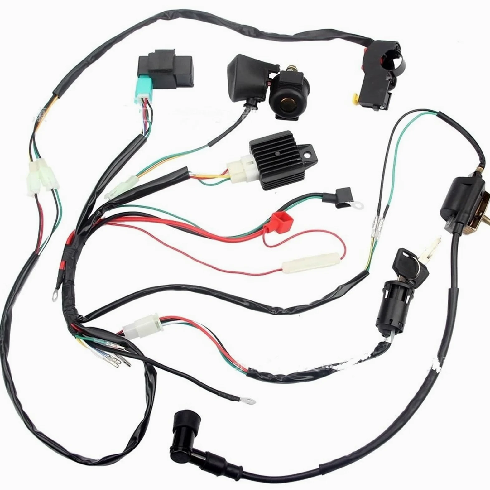 Motocicleta todoterreno ATV 50 70 90 110CC para Sistema de encendido con arnés línea completo CDI