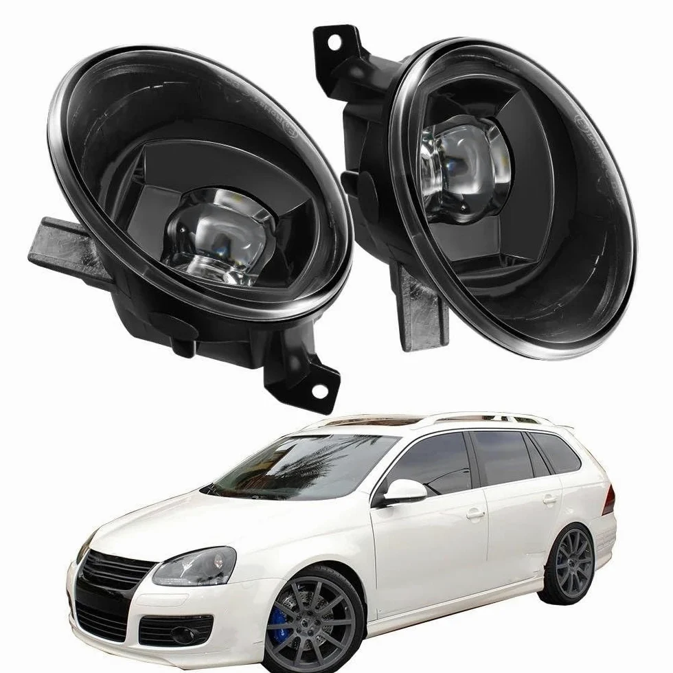 Genérico Lente Luz Antiniebla 2 Luces Antiniebla LED De 30 W Y 8000 Lm Para VW Para Jetta Mk6 (2010-2014), Con Lente Canbus, Luz Diurna, 9006, 12 V(BLANCO)